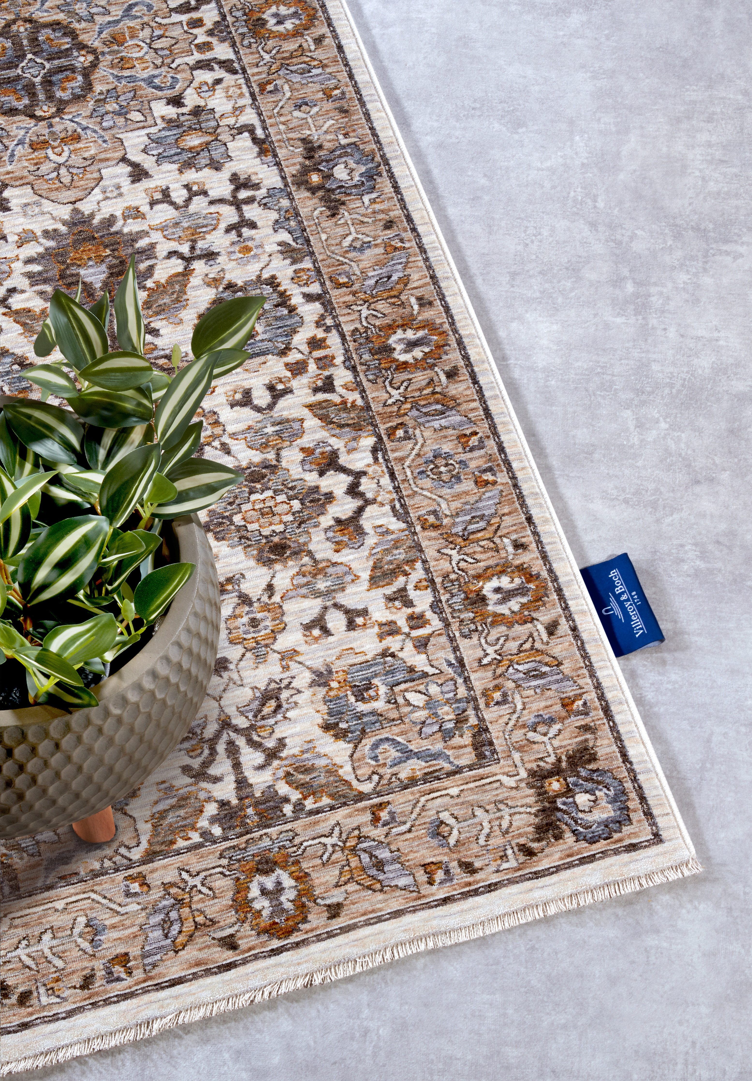 Villeroy & Boch Vloerkleed Egon Oosters, franjes, loper, woonkamer, slaapkamer, klassiek