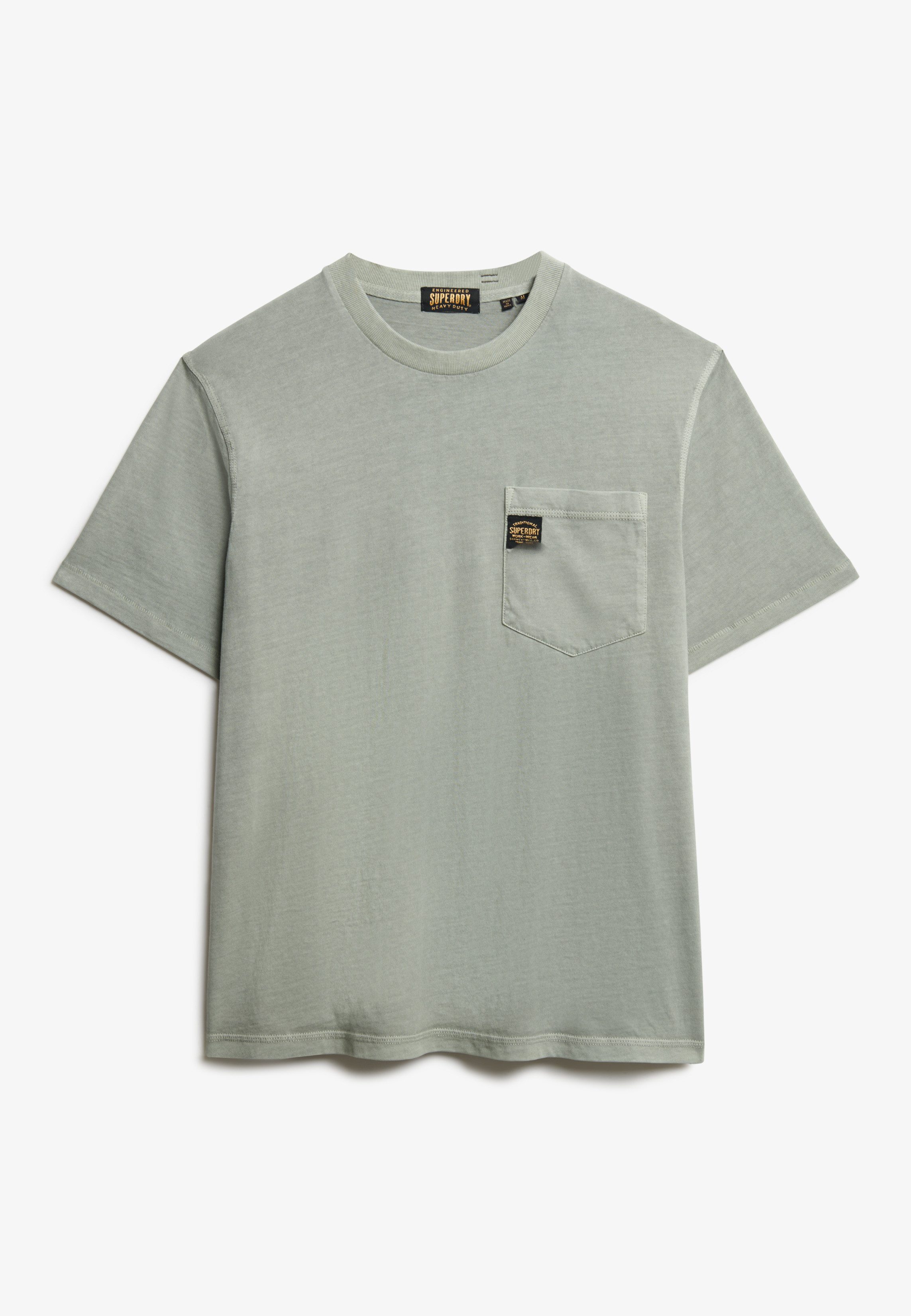 Superdry Shirt met ronde hals CONTRAST STITCH POCKET T-SHIRT