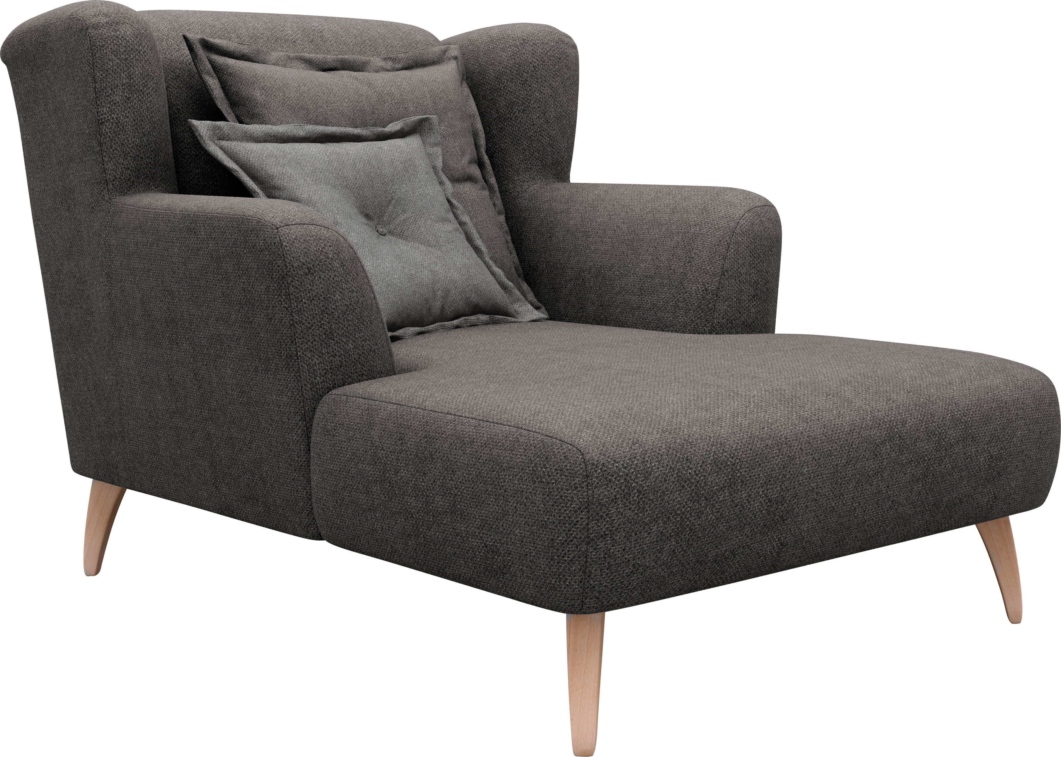 Home affaire Loveseat Baggio met houten voetjes