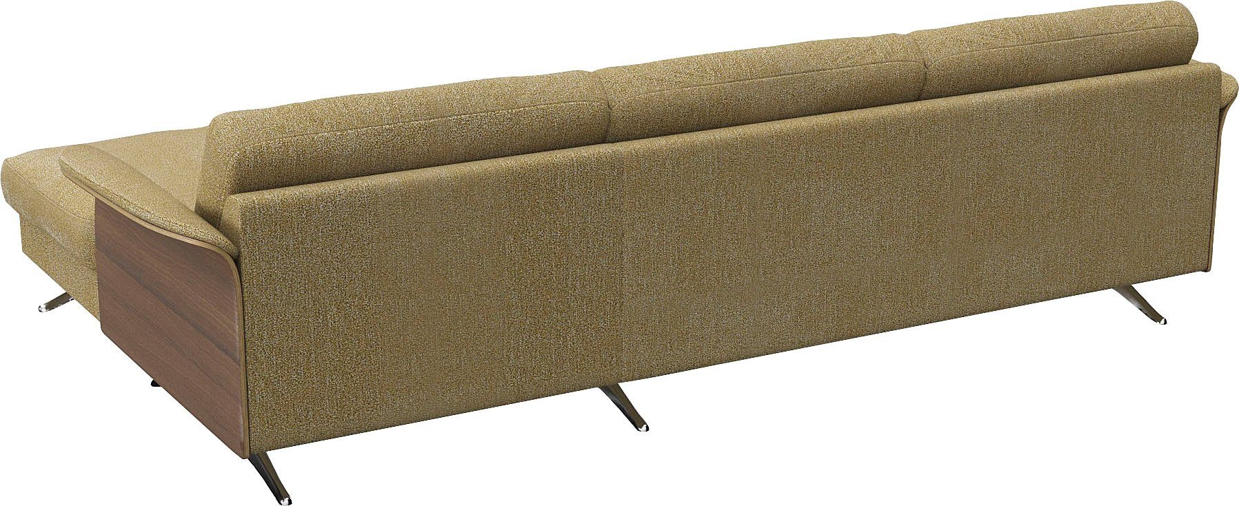 FLEXLUX Hoekbank Glow, super comfortabel door hoogwaardige zitconstructie met binnenvering, L-vorm
