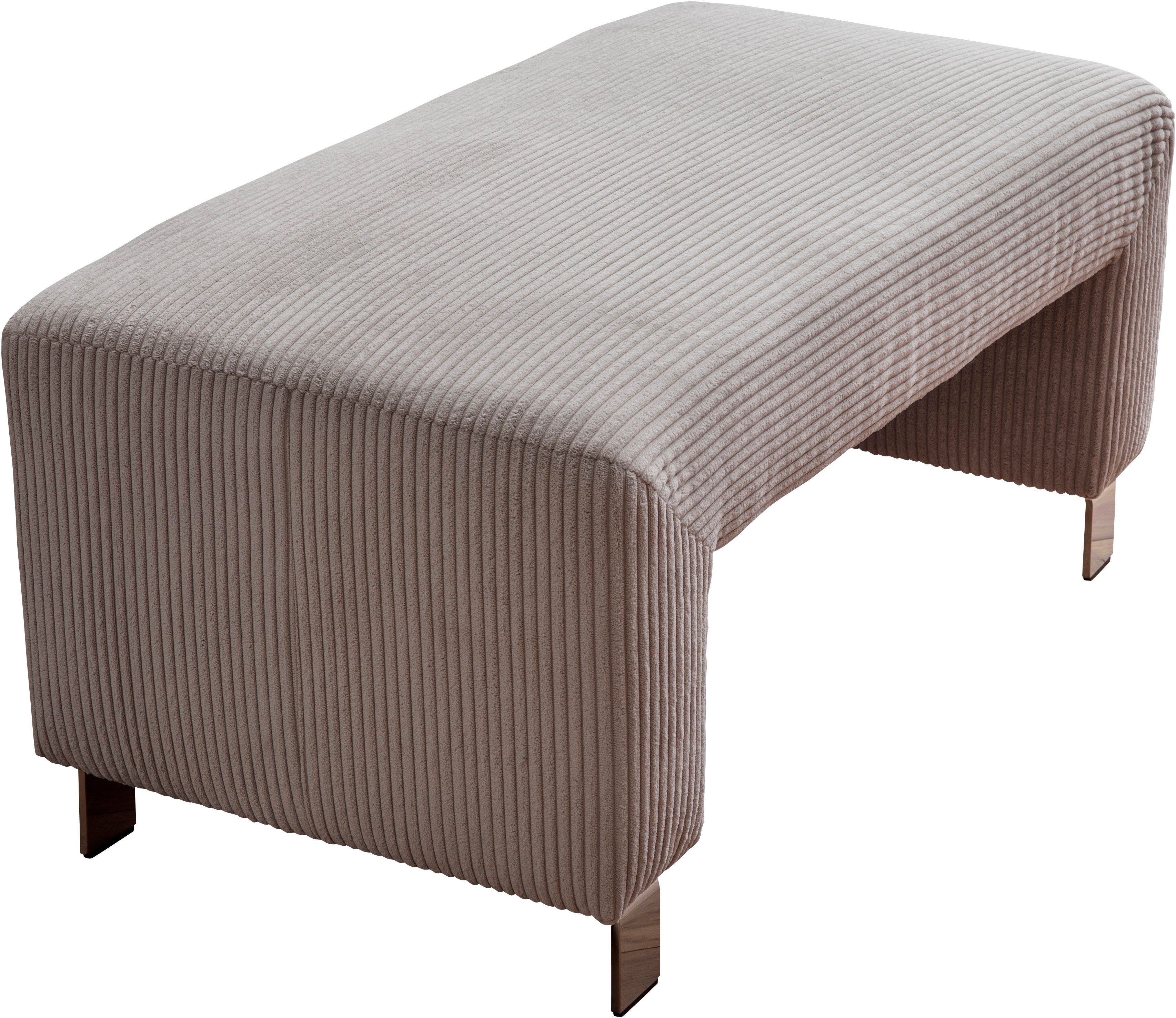 exxpo - sofa fashion Hocker Intenso, poef, modern, keuze uit leer of textiel hoge bodemvrijheid, vrij in de ruimte te plaatsen, hoog zitcomfort