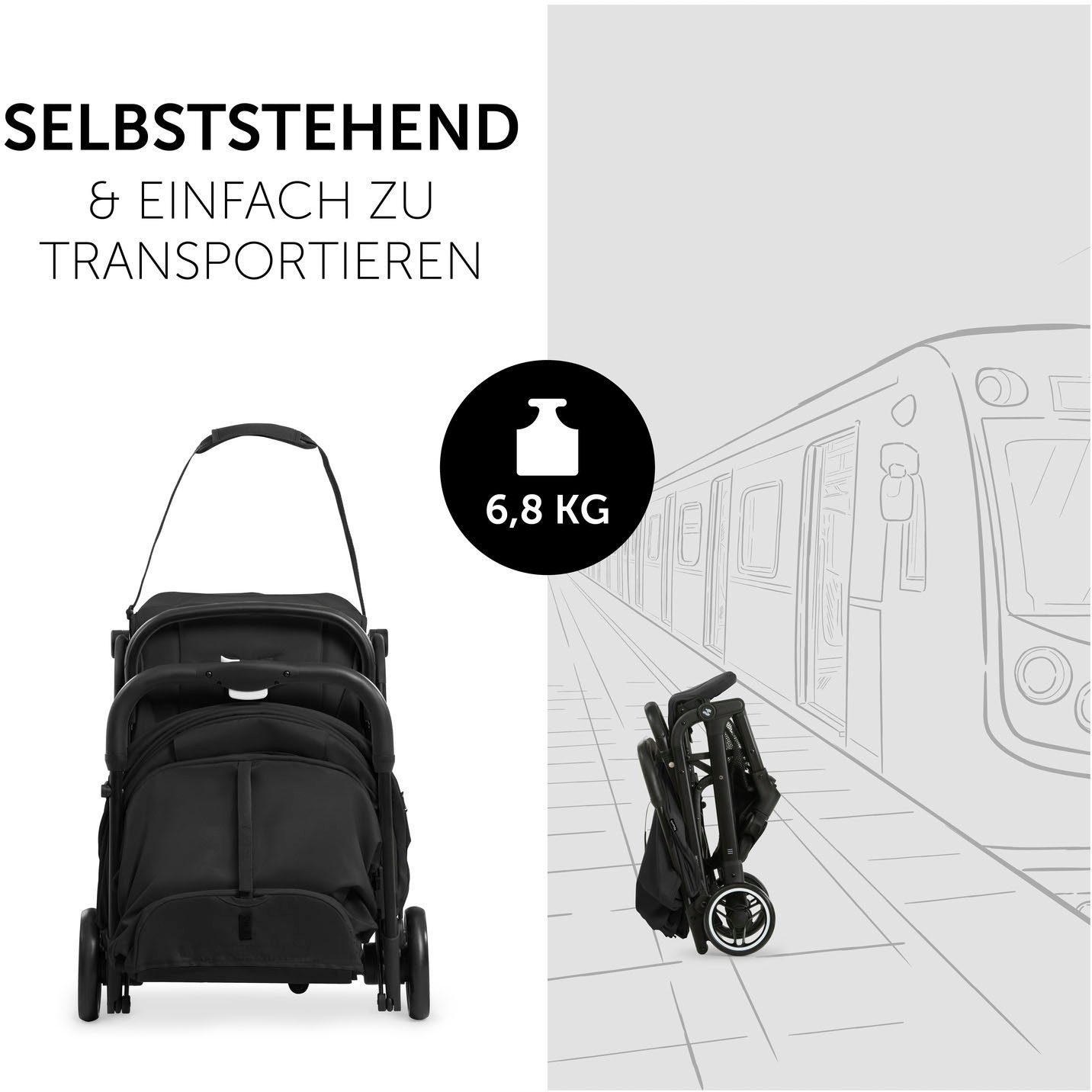 Hauck Kinder-buggy Travel N Care, black