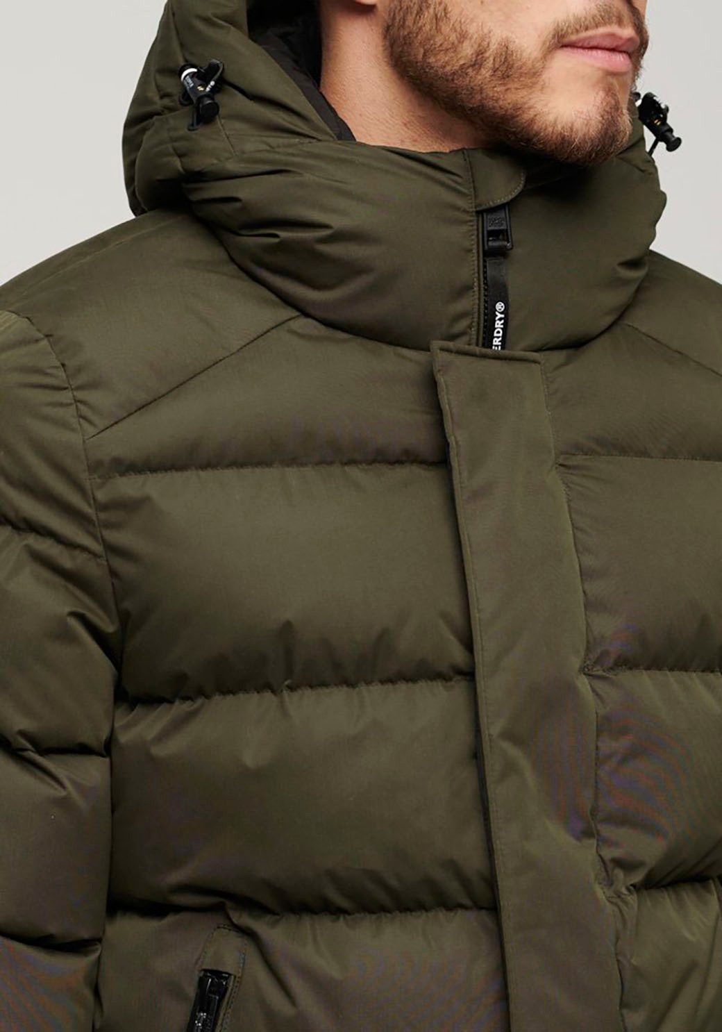 Superdry Gewatteerde jas HOODED MICROFIBRE SPORT PUFFER