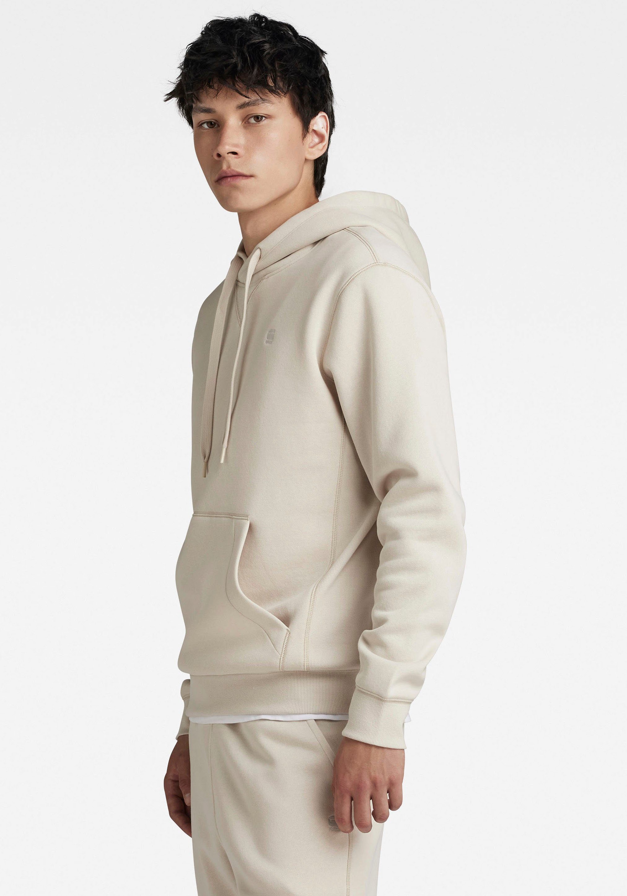 G-Star RAW Premium Core Hooded Sweater Beige Heren
