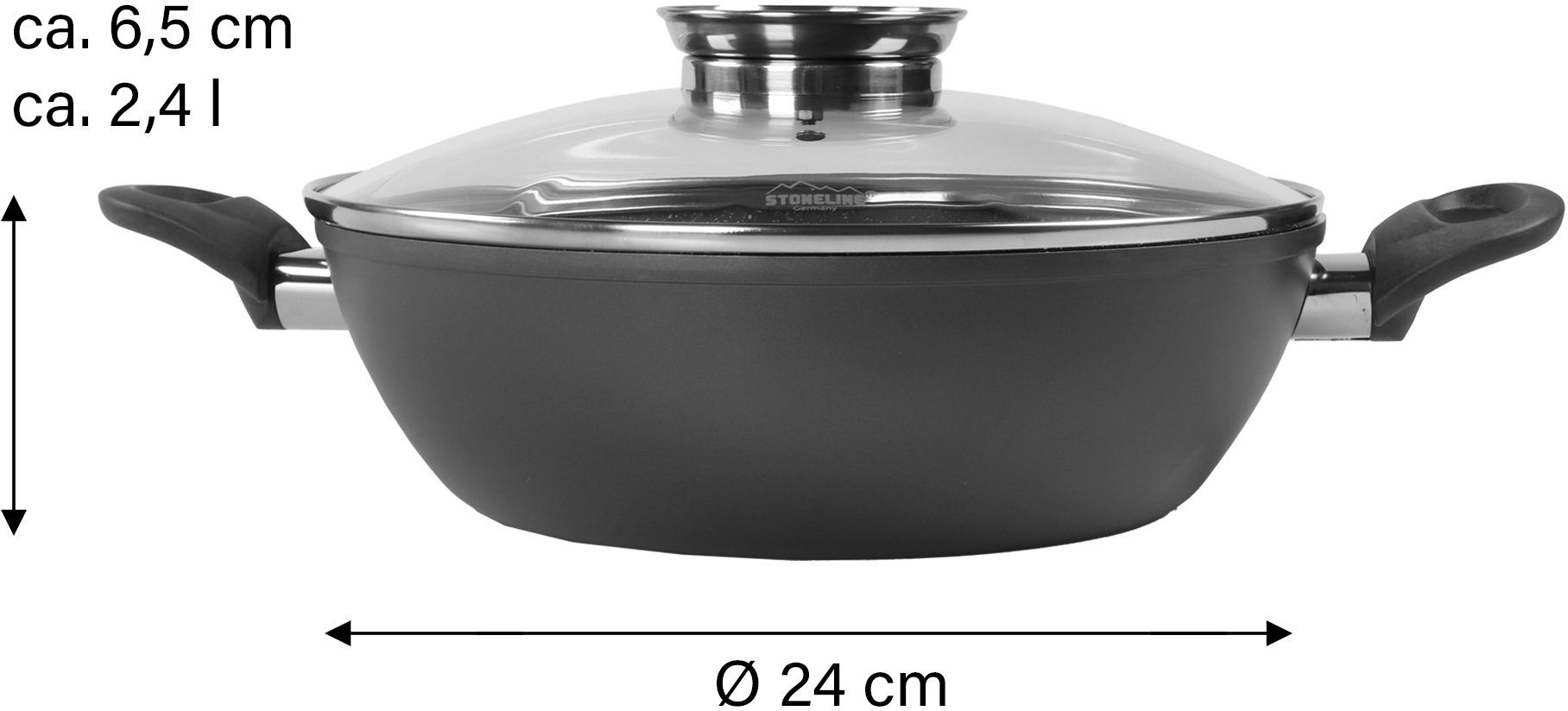 waterval distillatie ozon STONELINE Serveerpan Ø 24 cm, met aromaknop in de deksel, inductie  (1-delig) online kopen | OTTO