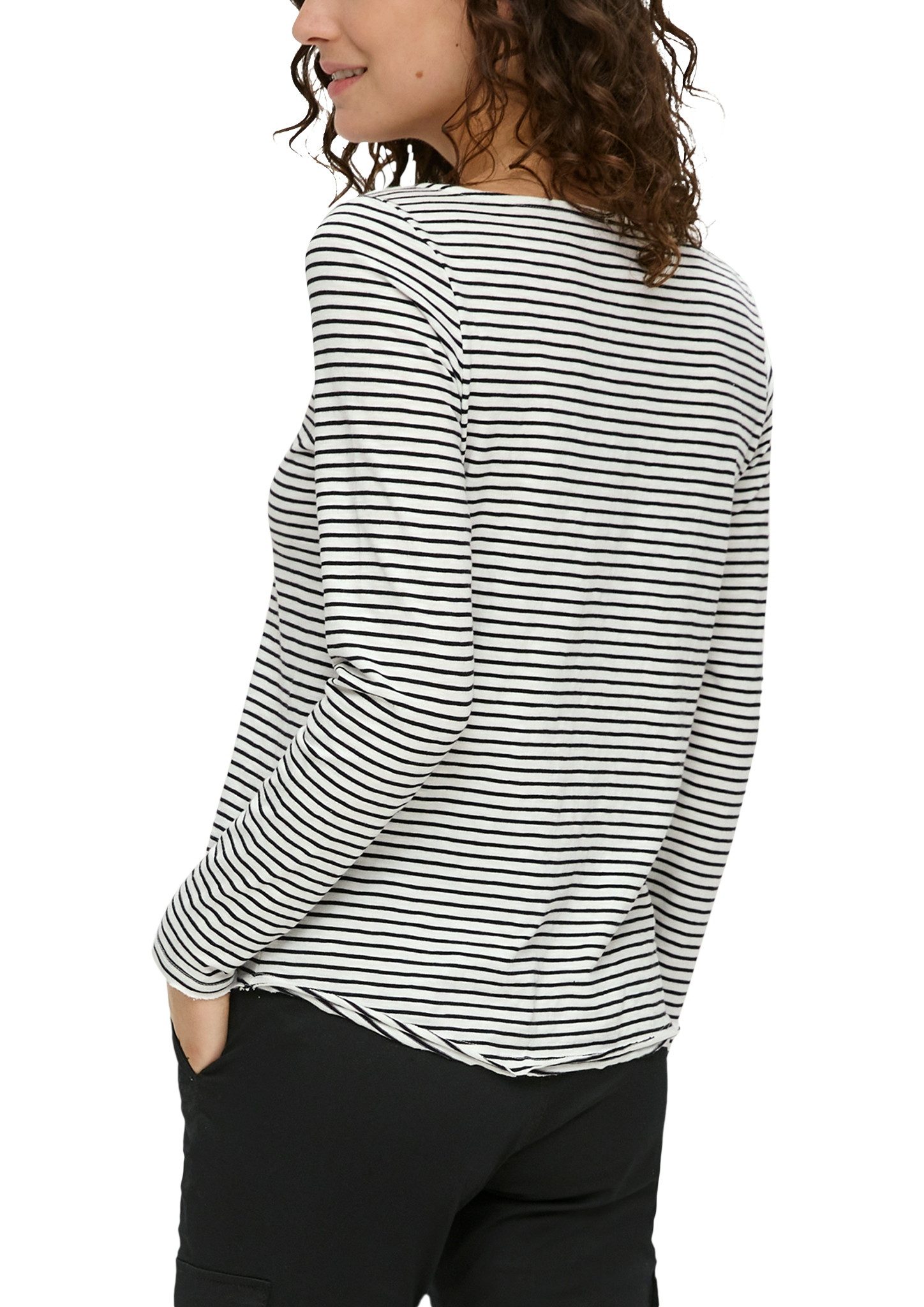 s.Oliver Shirt met lange mouwen met boothals