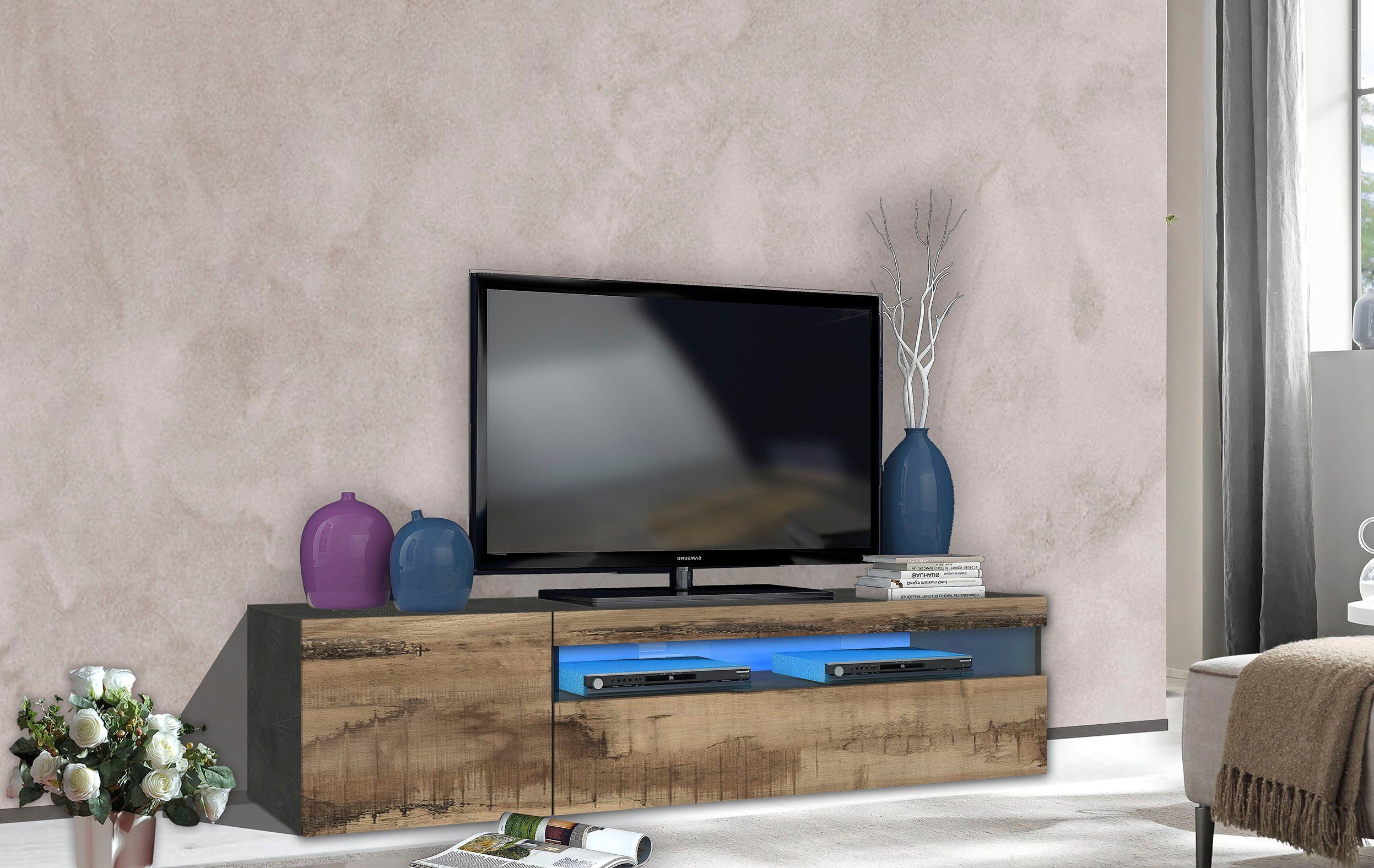 Tecnos Tv-meubel Breedte 155 cm