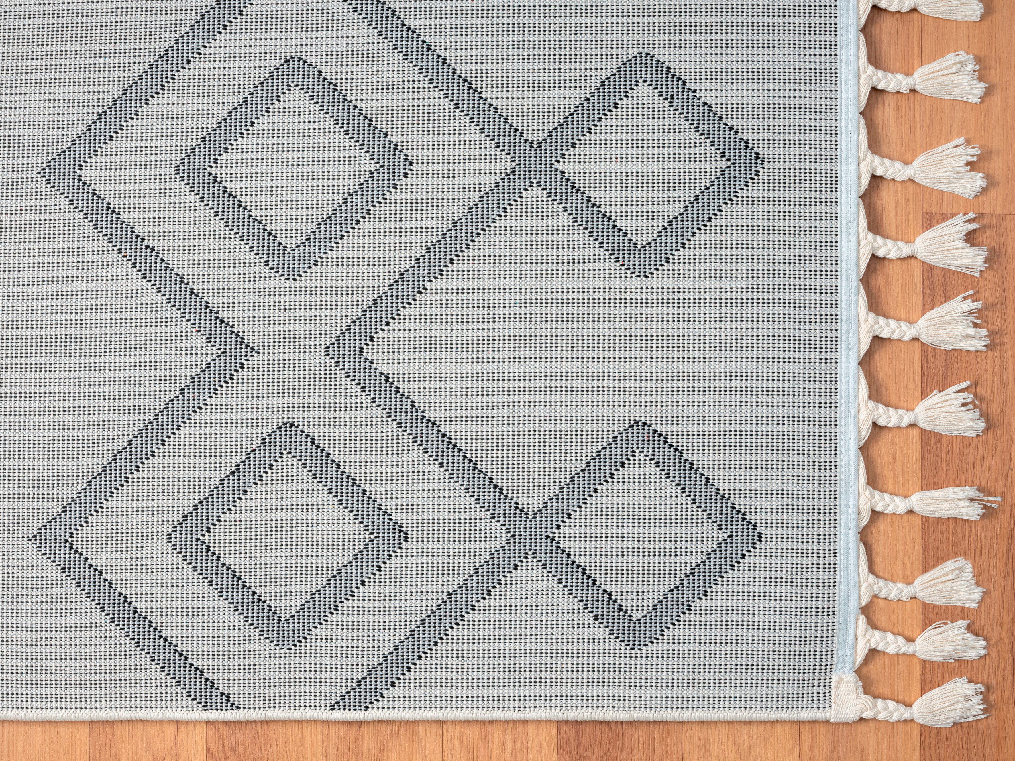 Myflair Möbel & Accessoires Hoogpolig vloerkleed Moroccan Mural modern, marokkaans ontwerp, fluffy zacht, met franjes