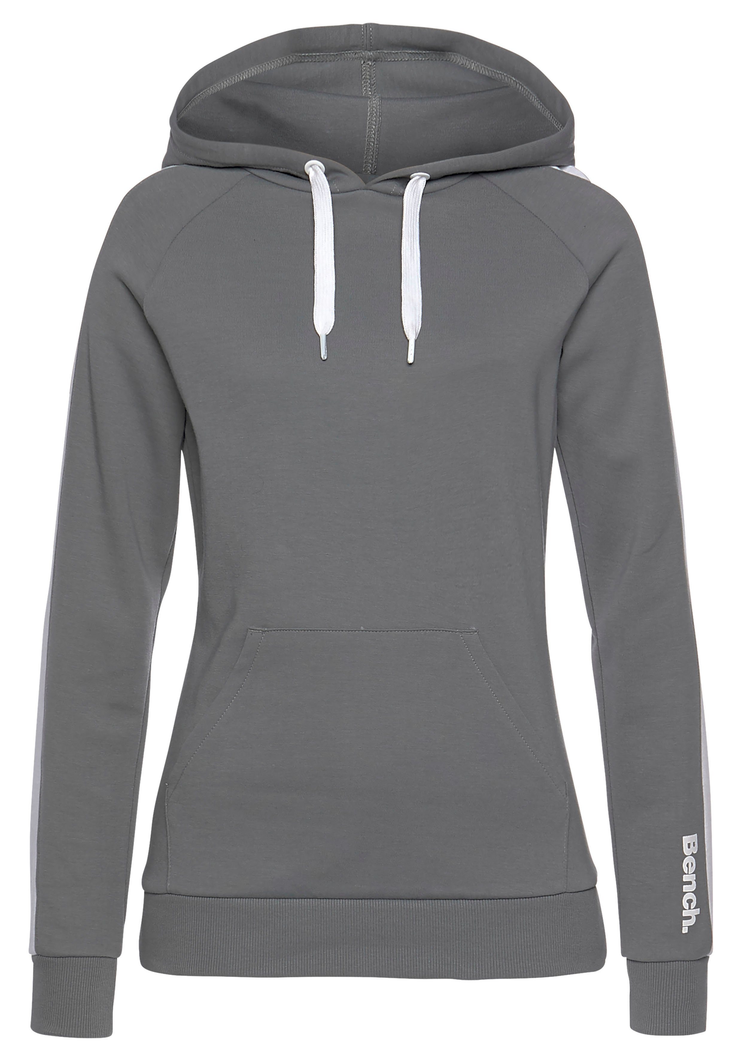 Bench. Loungewear Hoodie met zijstrepen en kangoeroezak, loungepak, hoodie