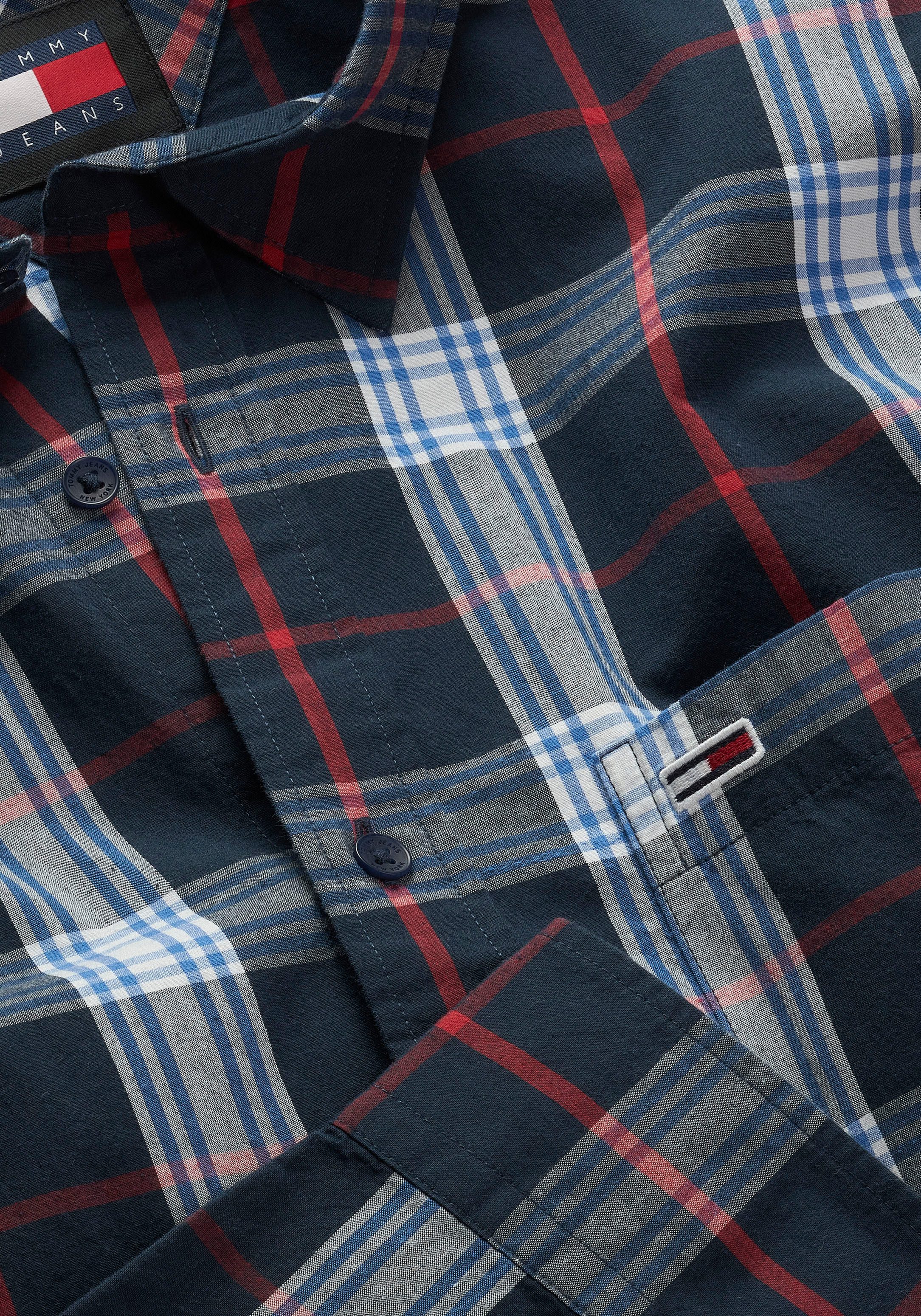 TOMMY JEANS Overhemd met lange mouwen TJM REG POPLIN CHECK SHIRT