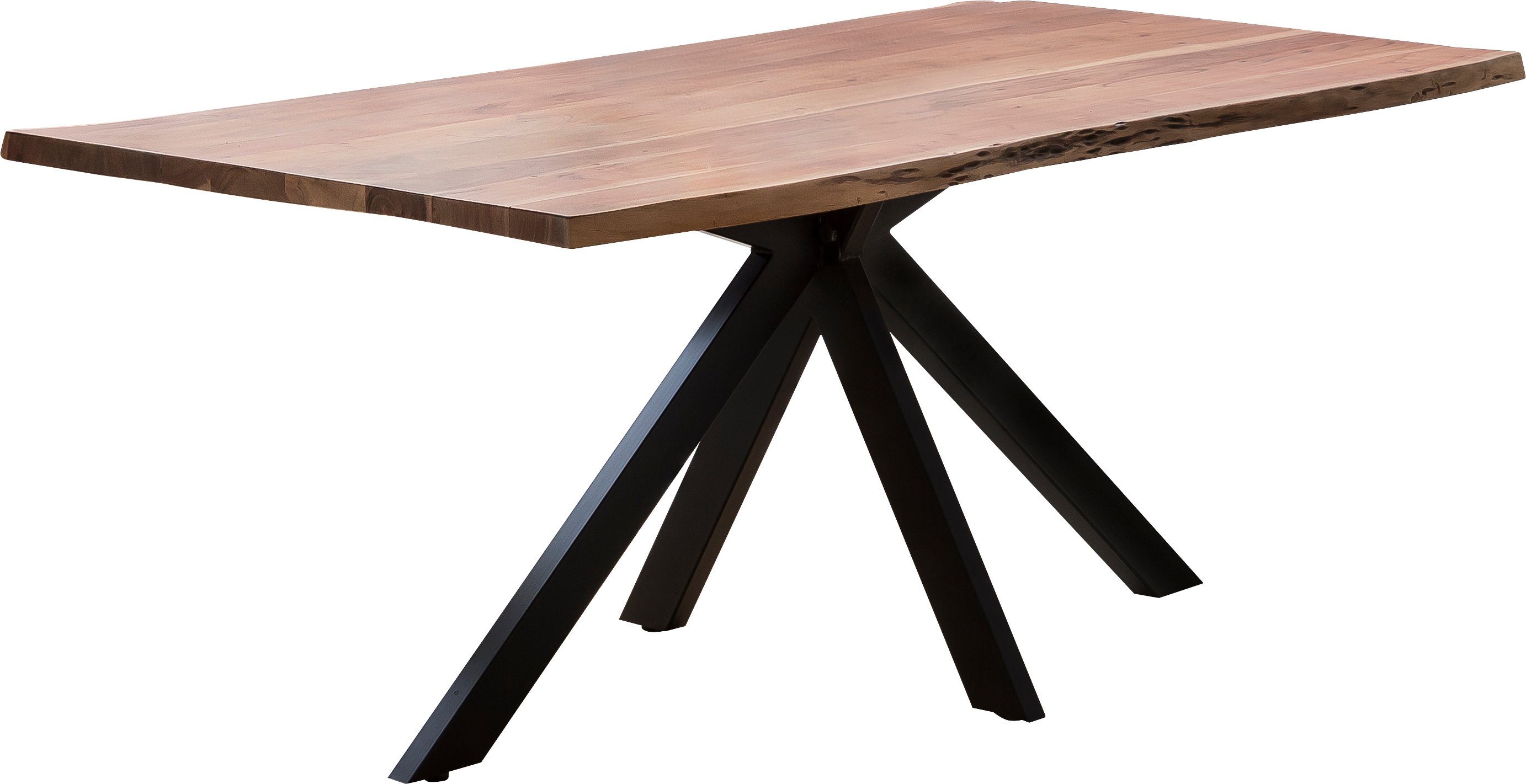 Home affaire Eettafel Manhattan met echte boomrand