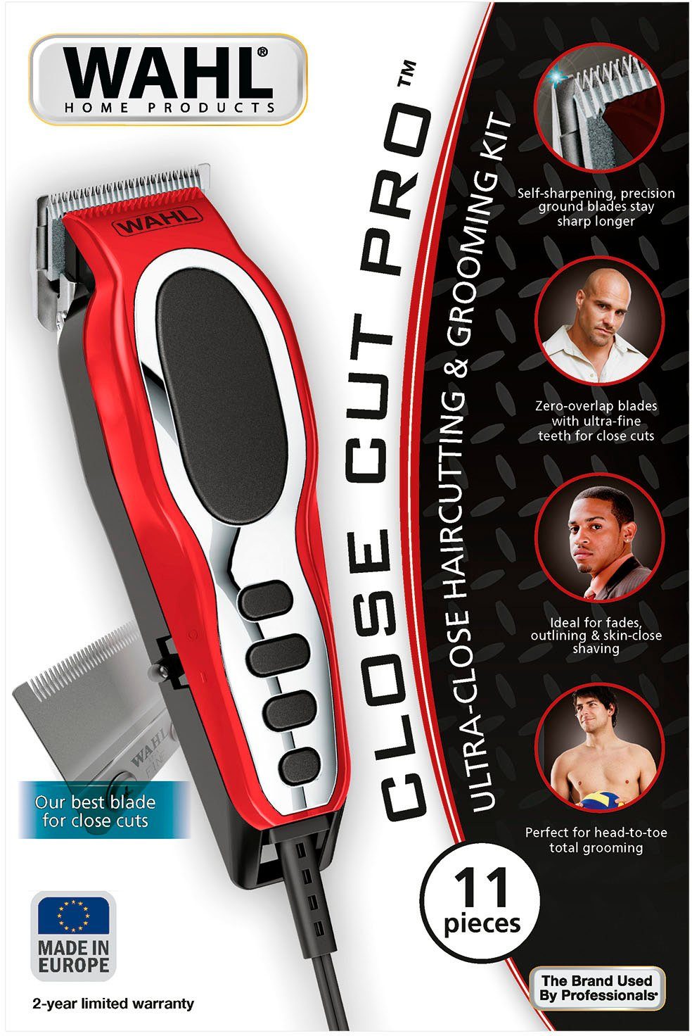 Wahl Tondeuse Close Cut Pro Red 20105.0465