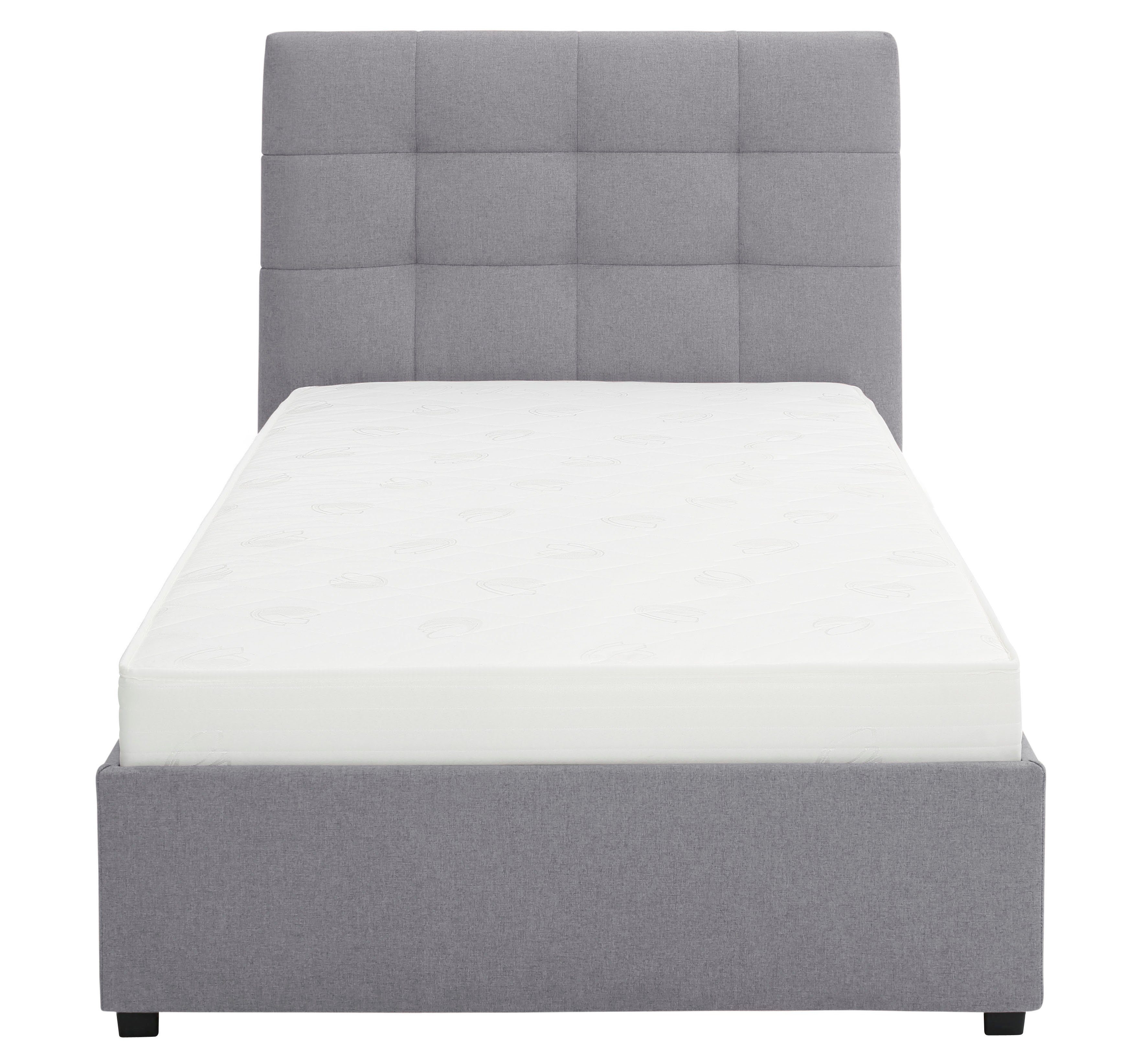Lüttenhütt Gestoffeerd bed Endres met bedkist, naar keuze zonder matras/lattenbodem of incl. matras
