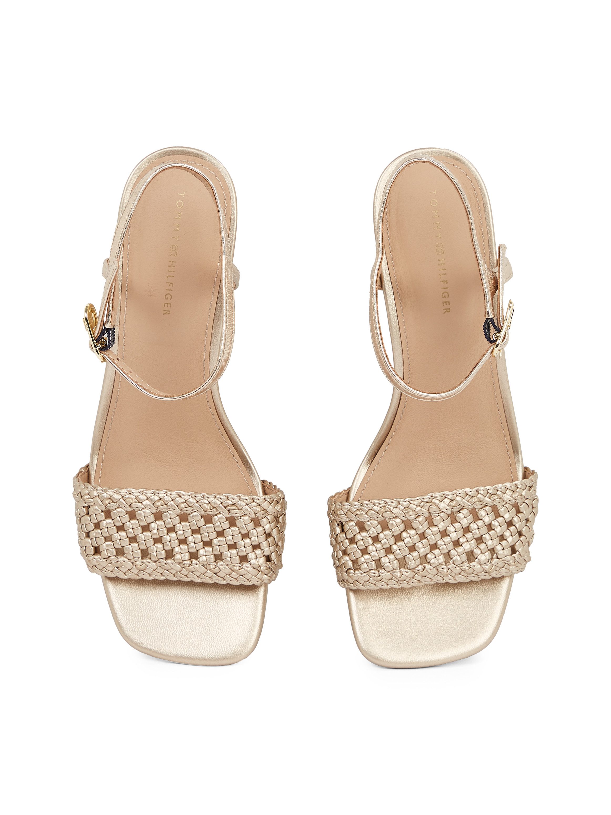 Tommy Hilfiger Sandaaltjes METALLIC LTHR KITTEN SANDAL