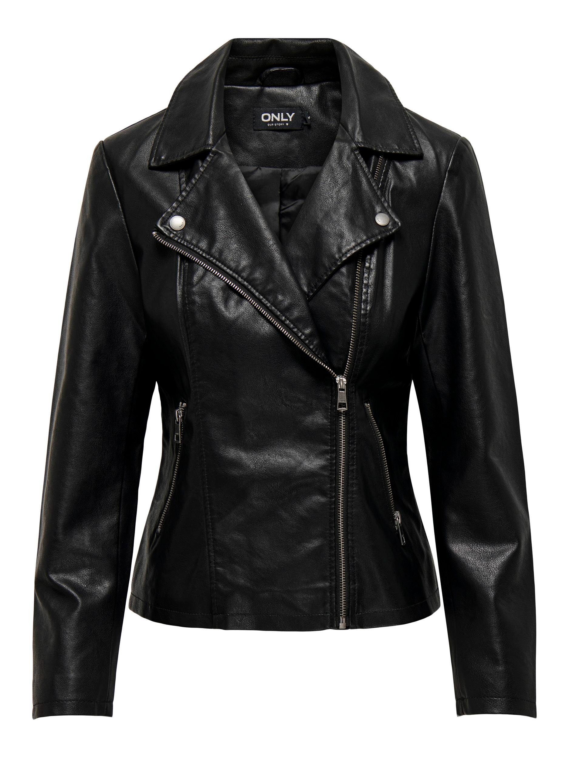 Only Imitatieleren jack ONLNEWMELISA FAUX LEATHER BIKER CC OTW
