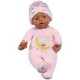 baby born babypop sleepy for babies, dolls of colour, 30 cm met slaapmuts roze