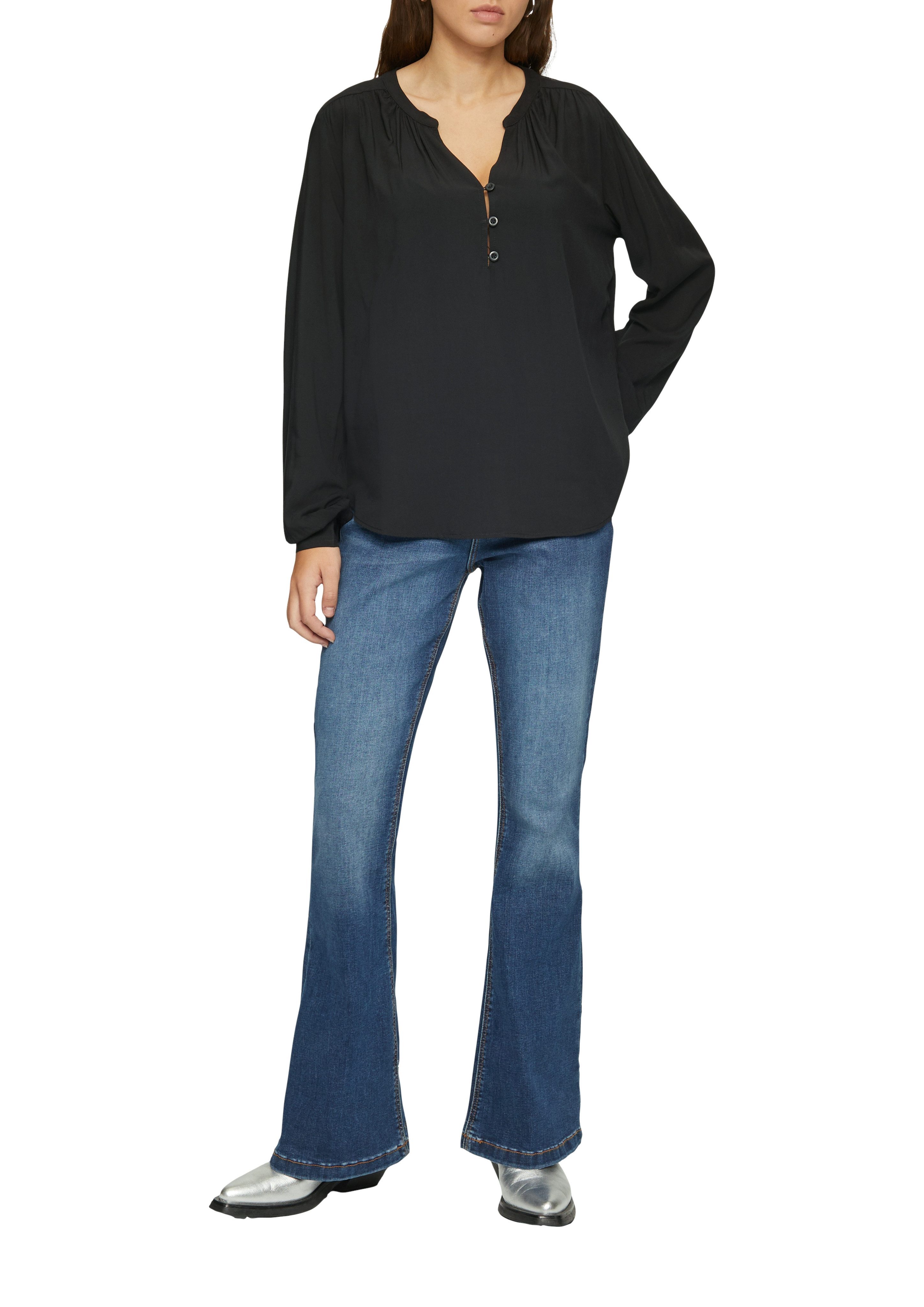 Q/S designed by Blouse met lange mouwen met manchetten