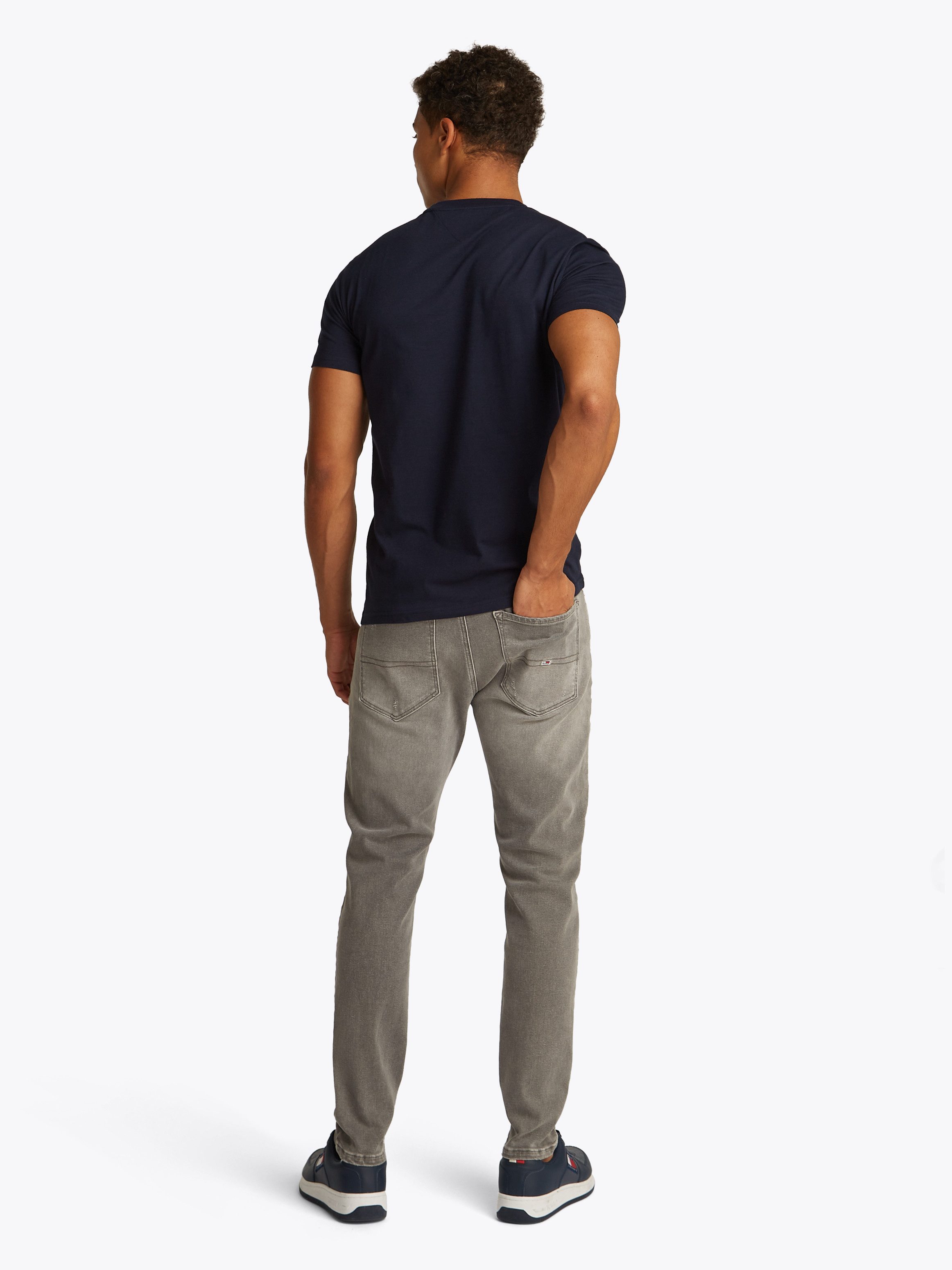 Tommy Jeans Plus Shirt met ronde hals TJM XSLIM 2PACK JERSEY TEE EXT (Set van 2)
