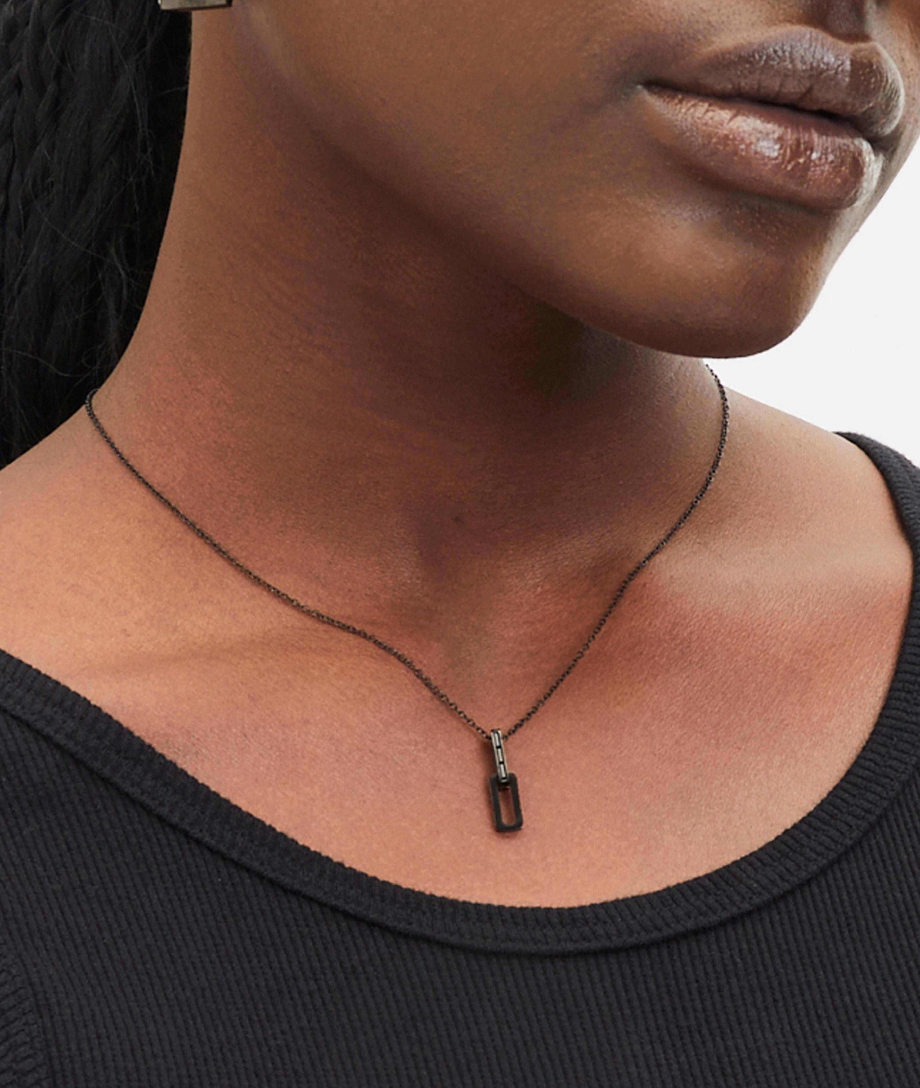Liebeskind Berlin Ketting met hanger Sieraden roestvrijstalen ketting The Festive Mini Link Sparkle
