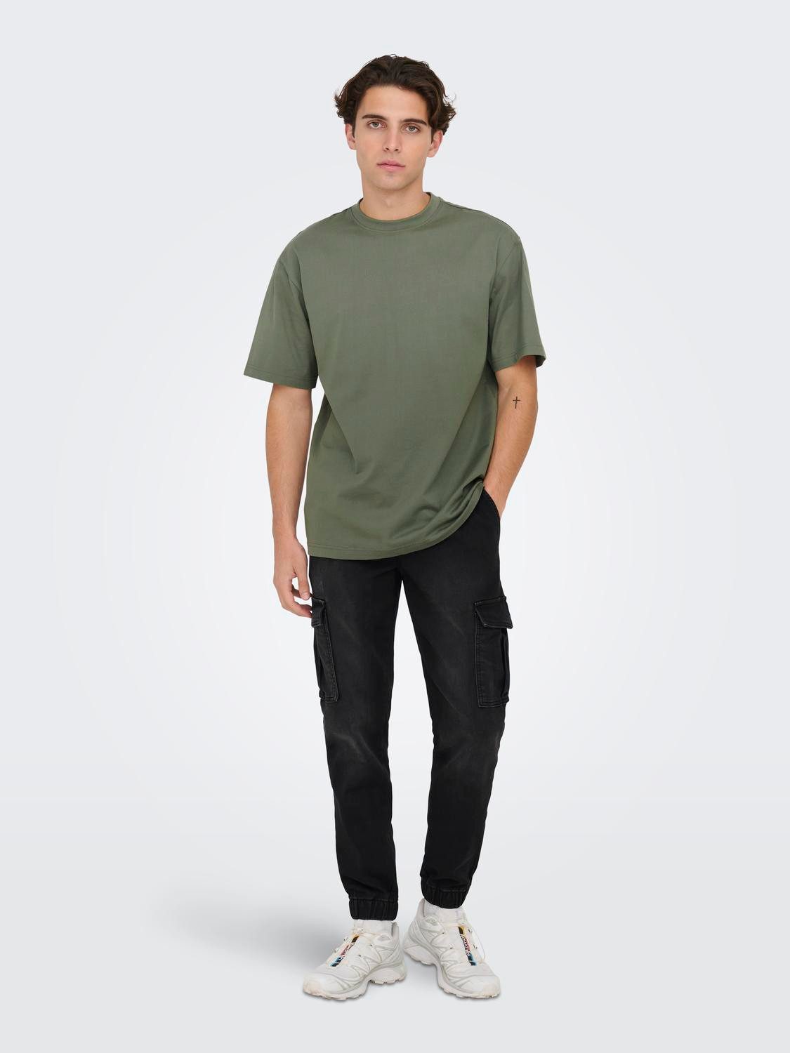 ONLY & SONS Shirt met ronde hals ONSFRED RLX SS TEE