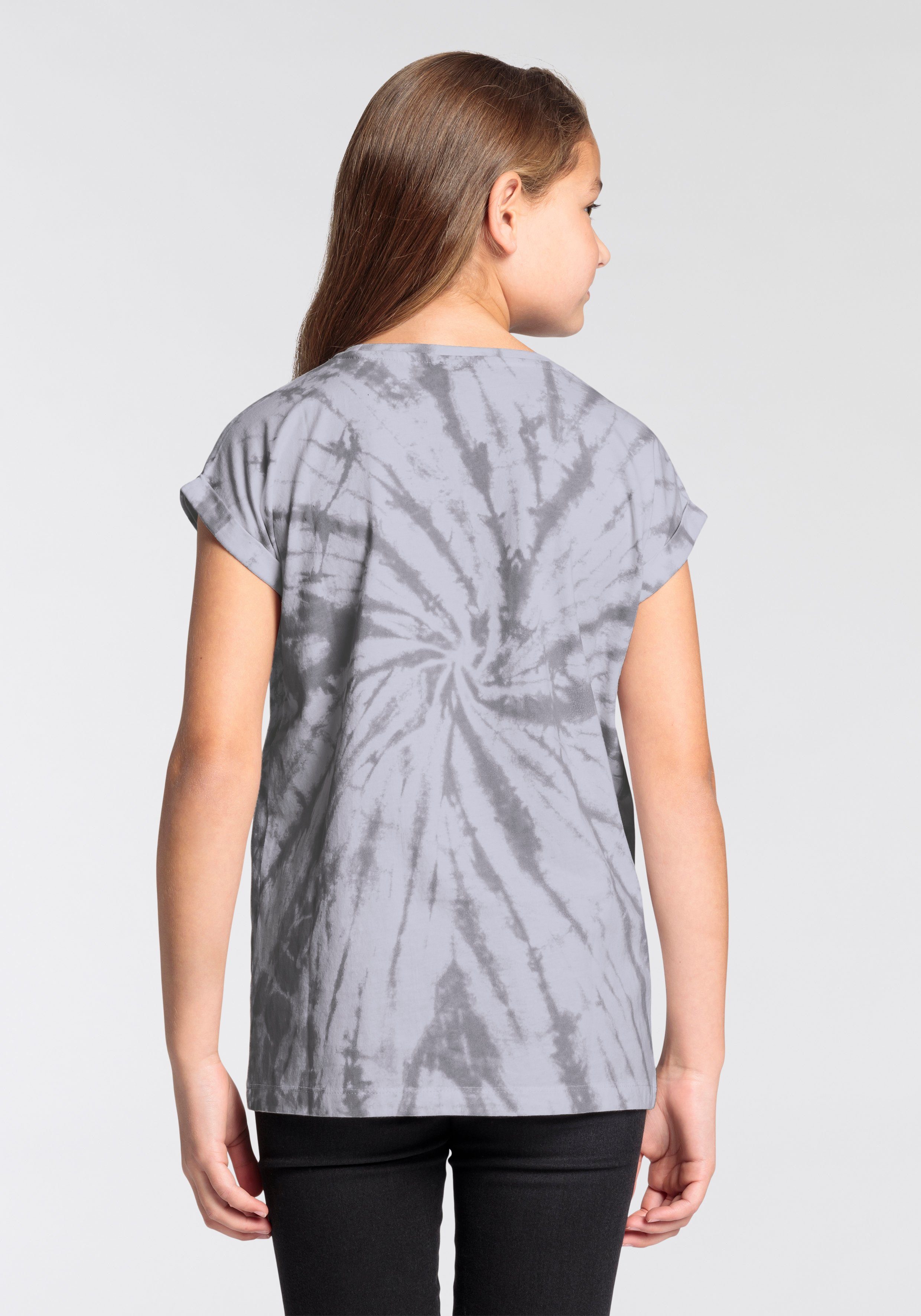 KIDSWORLD T-shirt ECHT JETZT? Korte mouwen, casual pasvorm, met allover-print en statements