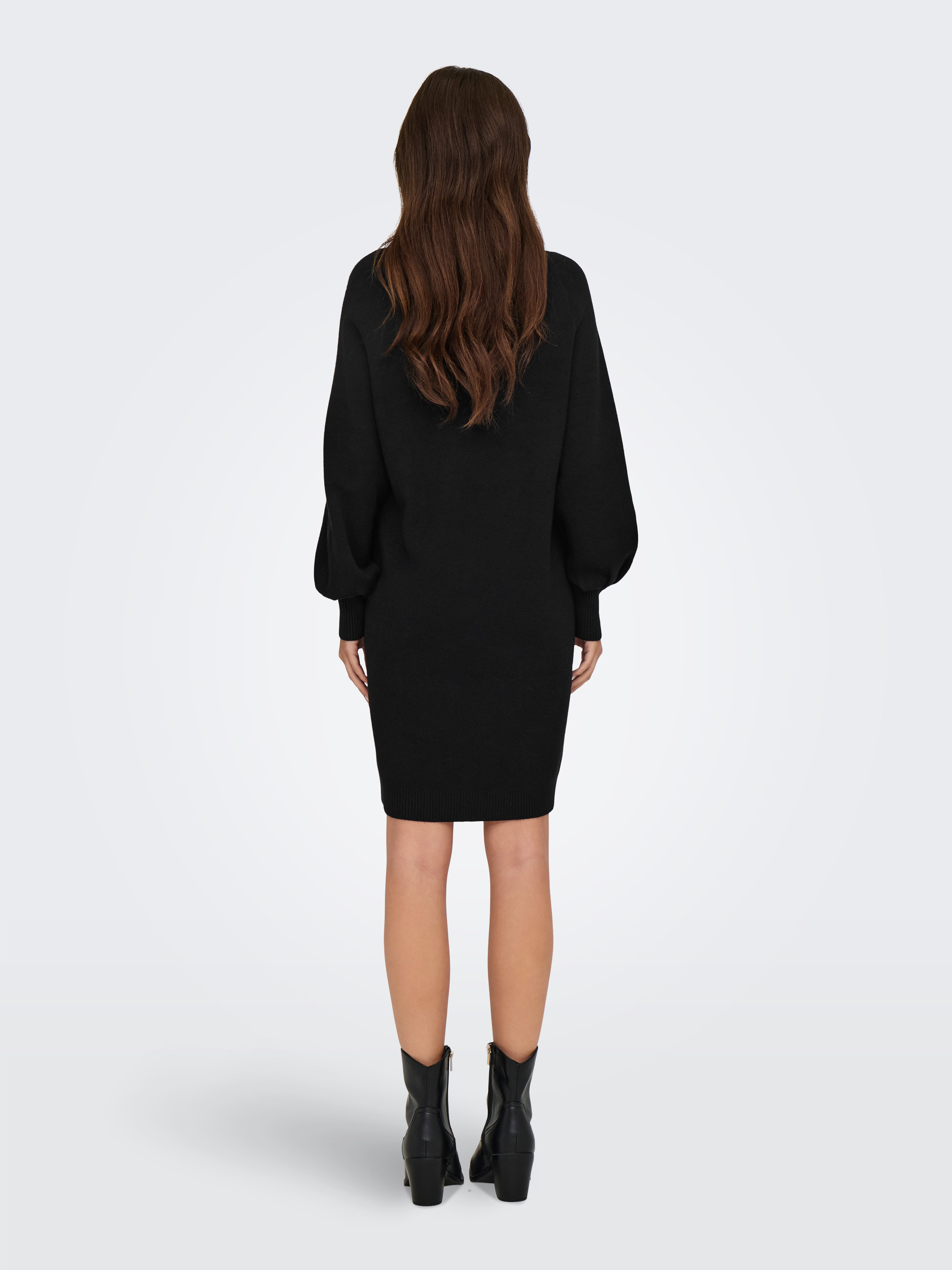 Only Gebreide jurk ONLFRIDA LIFE LS HIGHNECK DRESS CC KNT