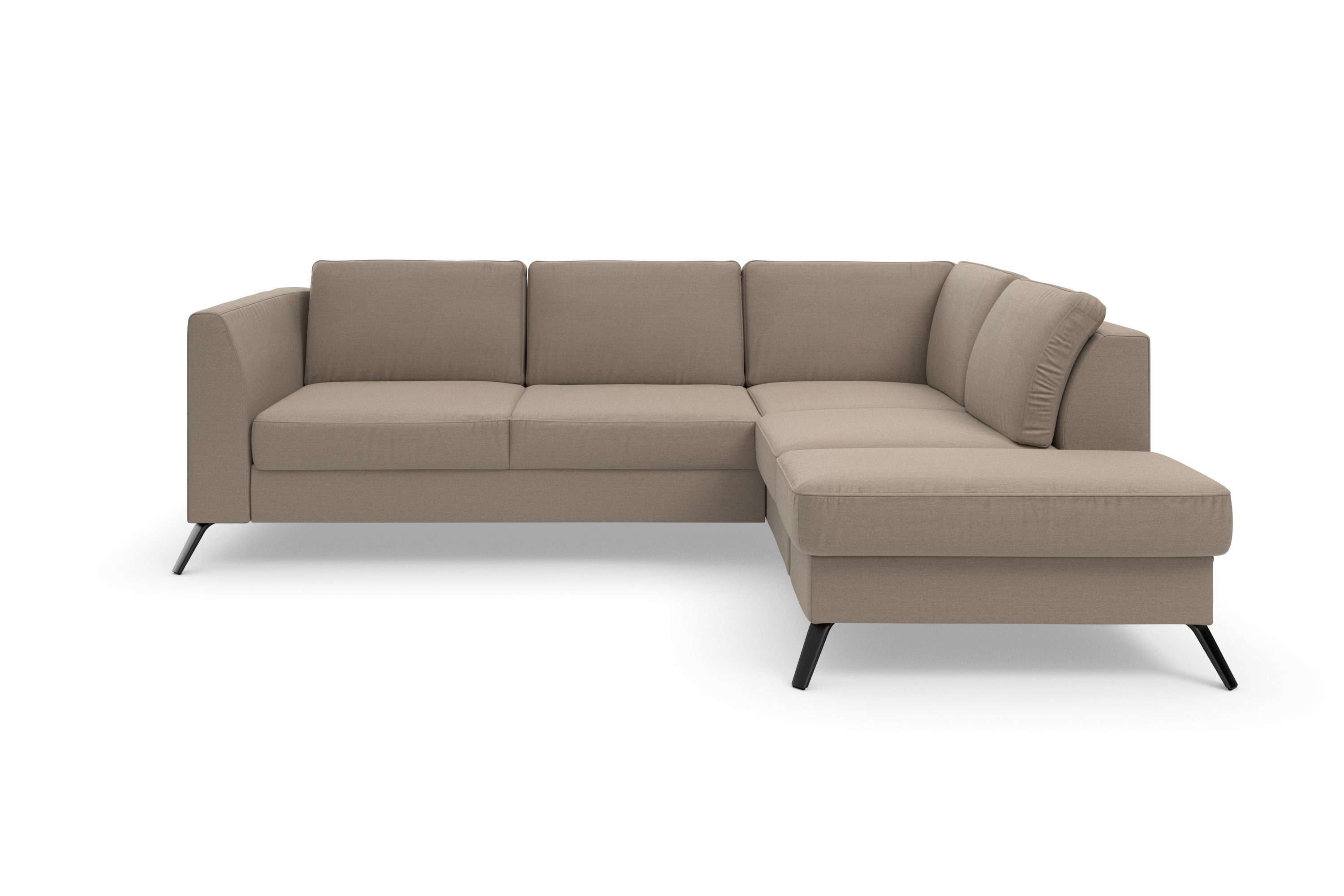sit&more Hoekbank Olsen L-vorm inclusief zitdiepteverstelling, naar keuze met slaapfunctie, 15 cm hoog