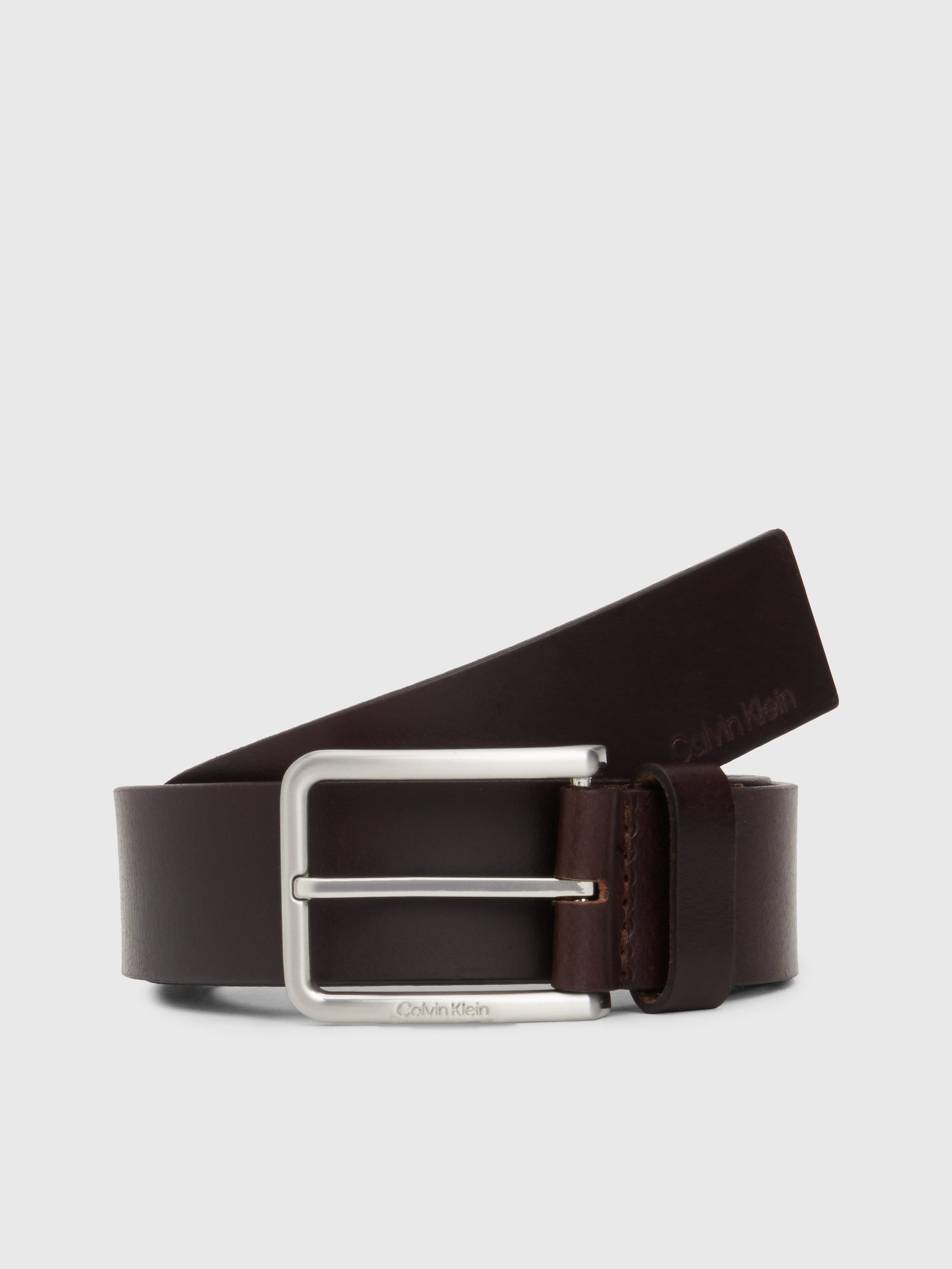 Calvin Klein Leren riem uit geolied nerfleer