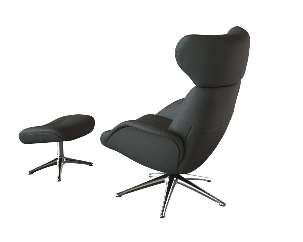 FLEXLUX Relaxfauteuil Tv-fauteuil More, ergonomisch, draaibaar, robuuste voet, Scandi Premium comfort, rug- en hoofdeindeverstelling, draaibaar, voet van aluminium