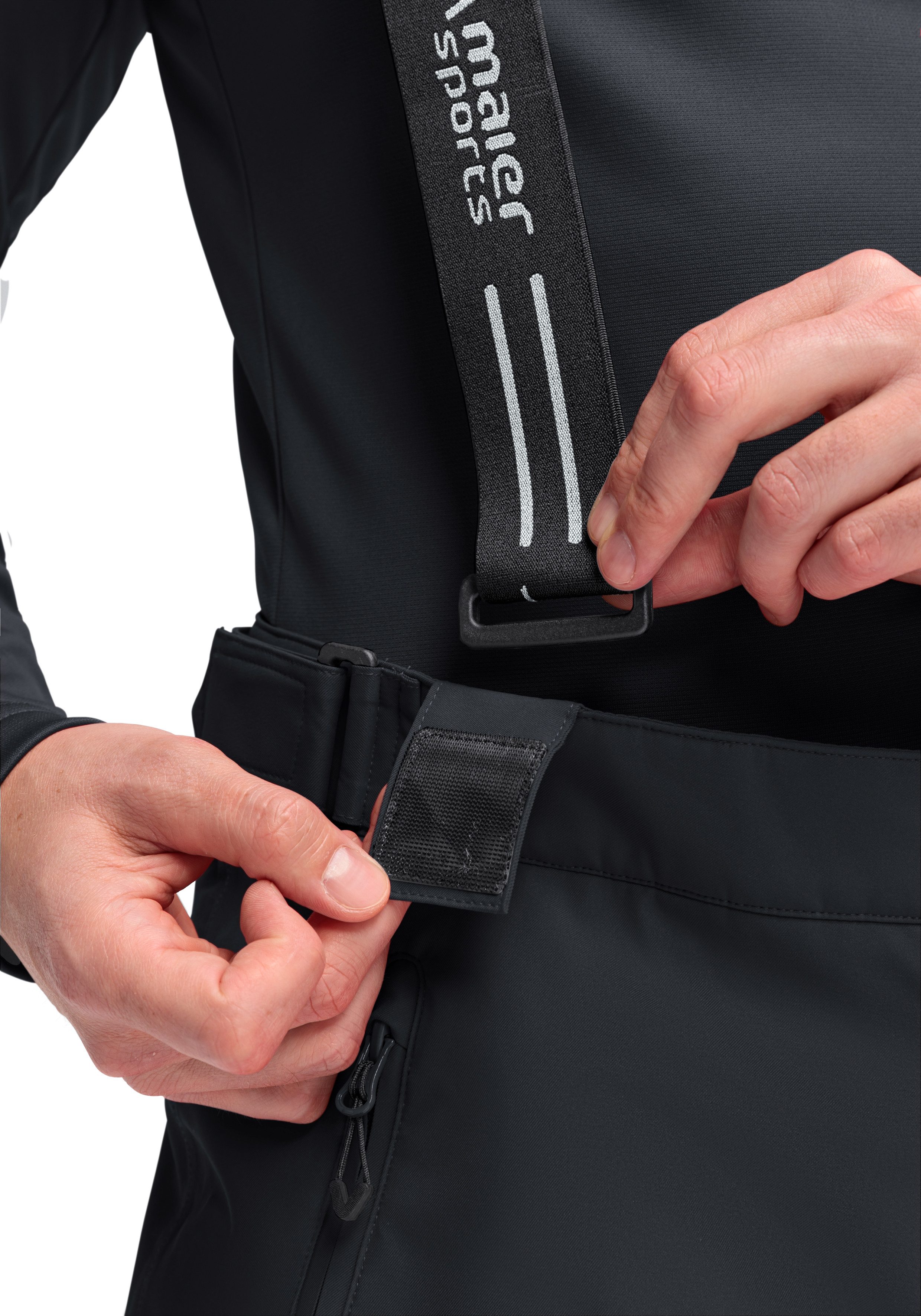 Maier Sports Skibroek Anton 2.1 Heren sneeuwbroek met bretels, wind/waterdicht, regular fit