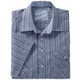 marco donati overhemd met korte mouwen blauw