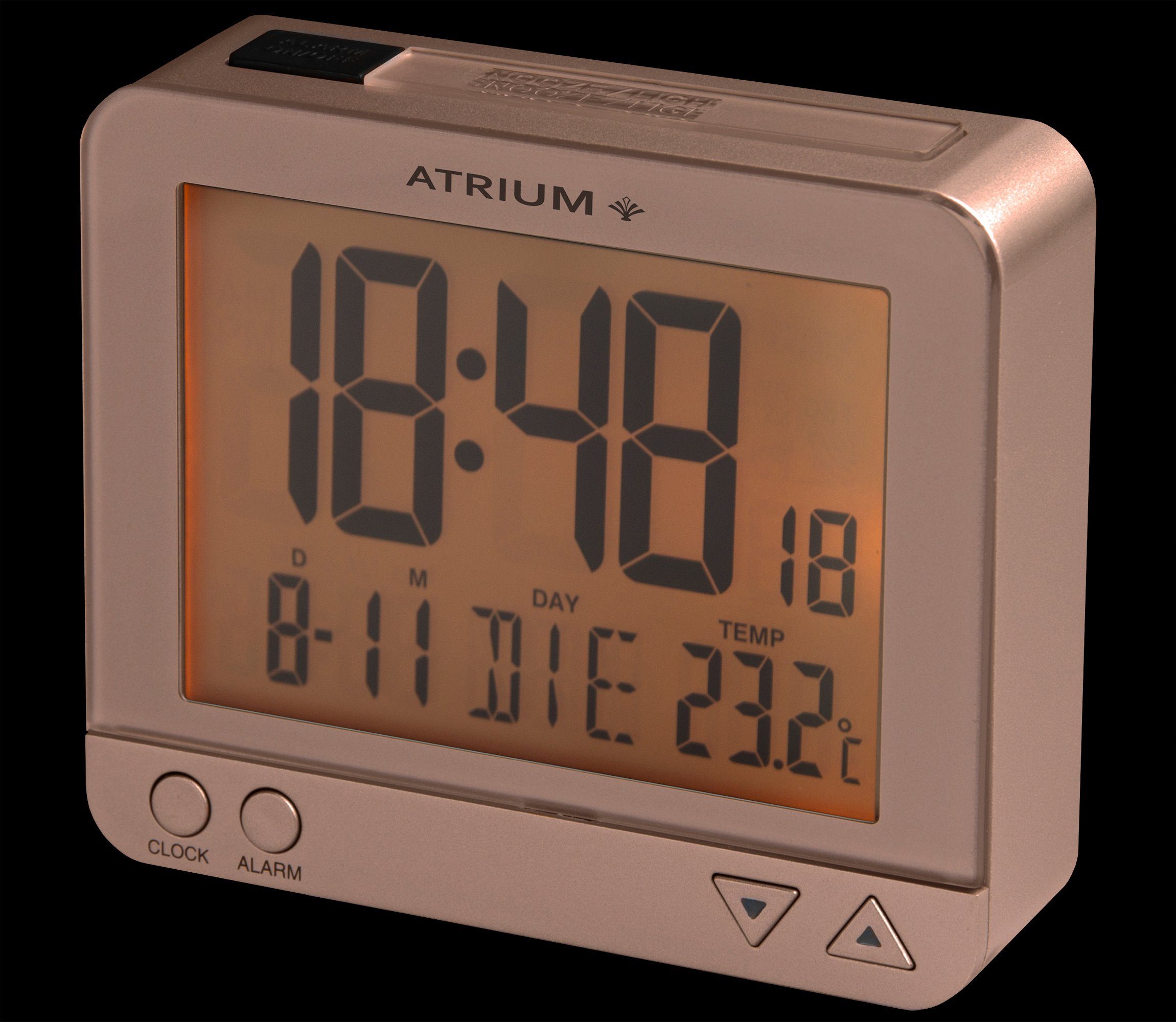 Atrium Radiografische wekker A760-17 Digitale wekker, quartz wekker, binnentemperatuur, slaapkamer
