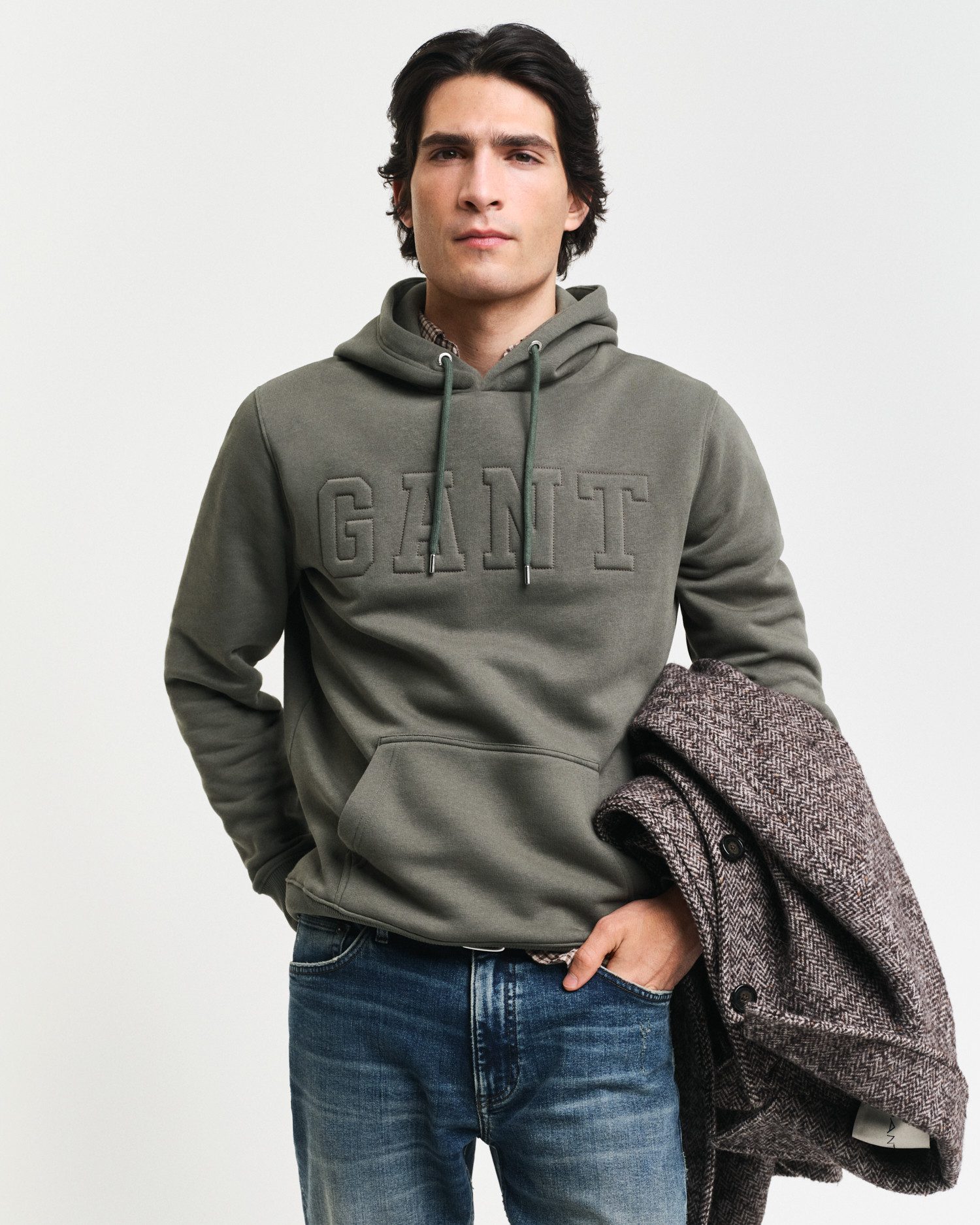 Gant Hoodie EMBOSSED SWEAT HOODIE