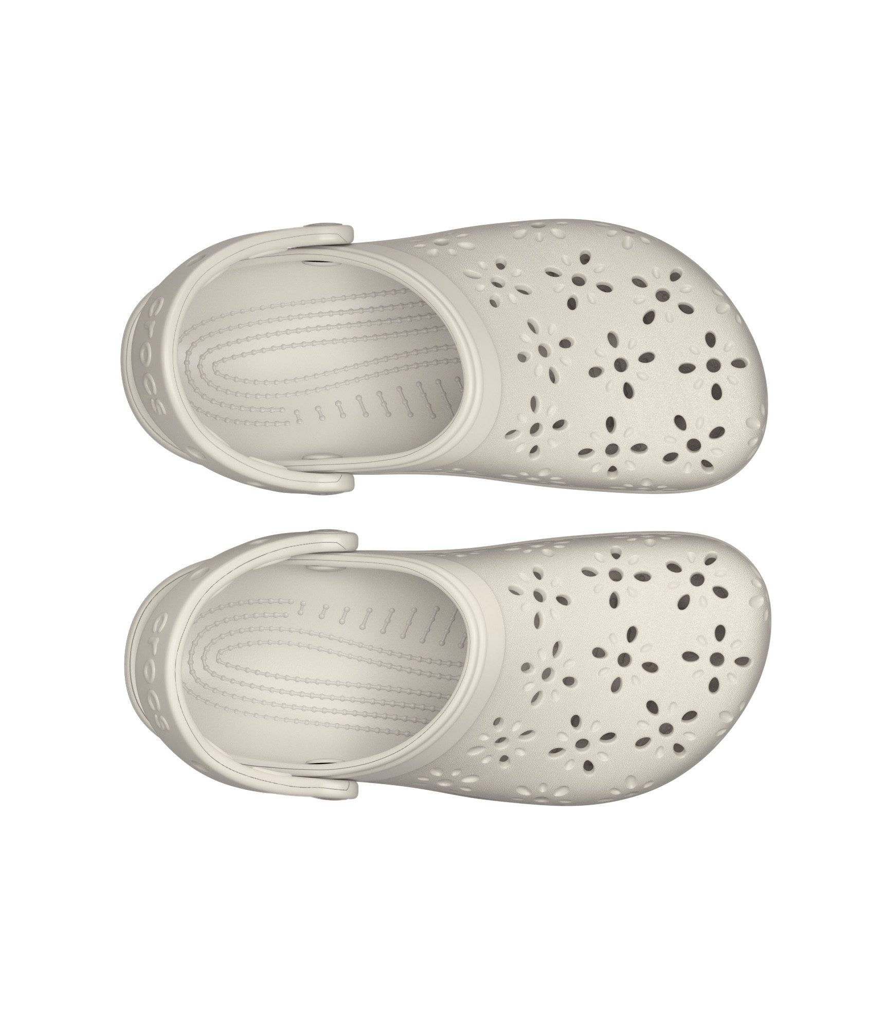 Crocs Clogs Classic Floral Cut Out Clog