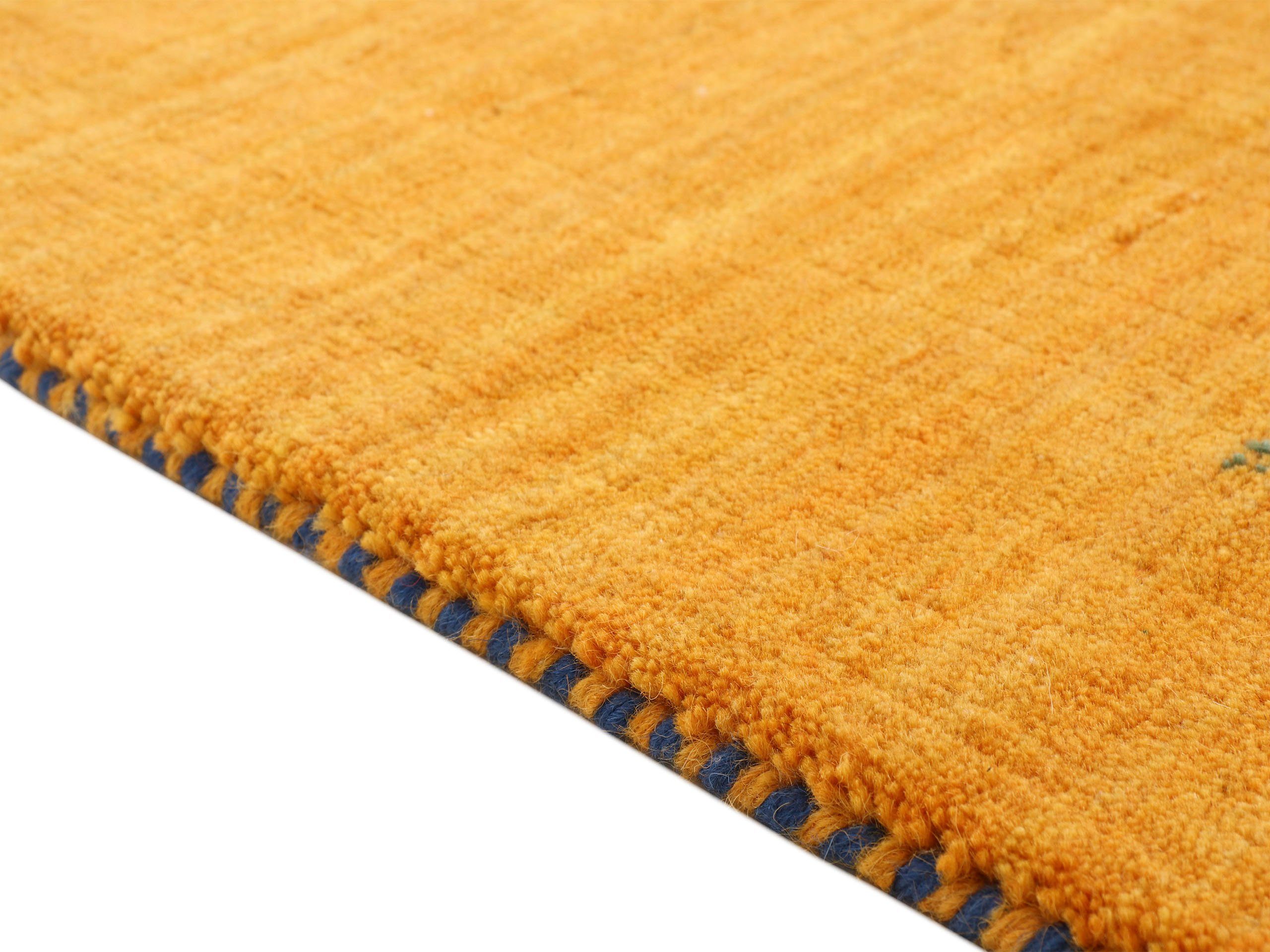 carpetfine Wollen kleed Gabbeh Uni, ook als loper verkrijgbaar