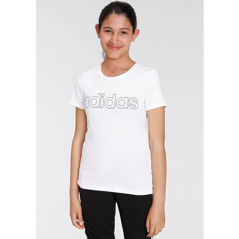 ADIDAS T-shirt voor meisjes Linear wit