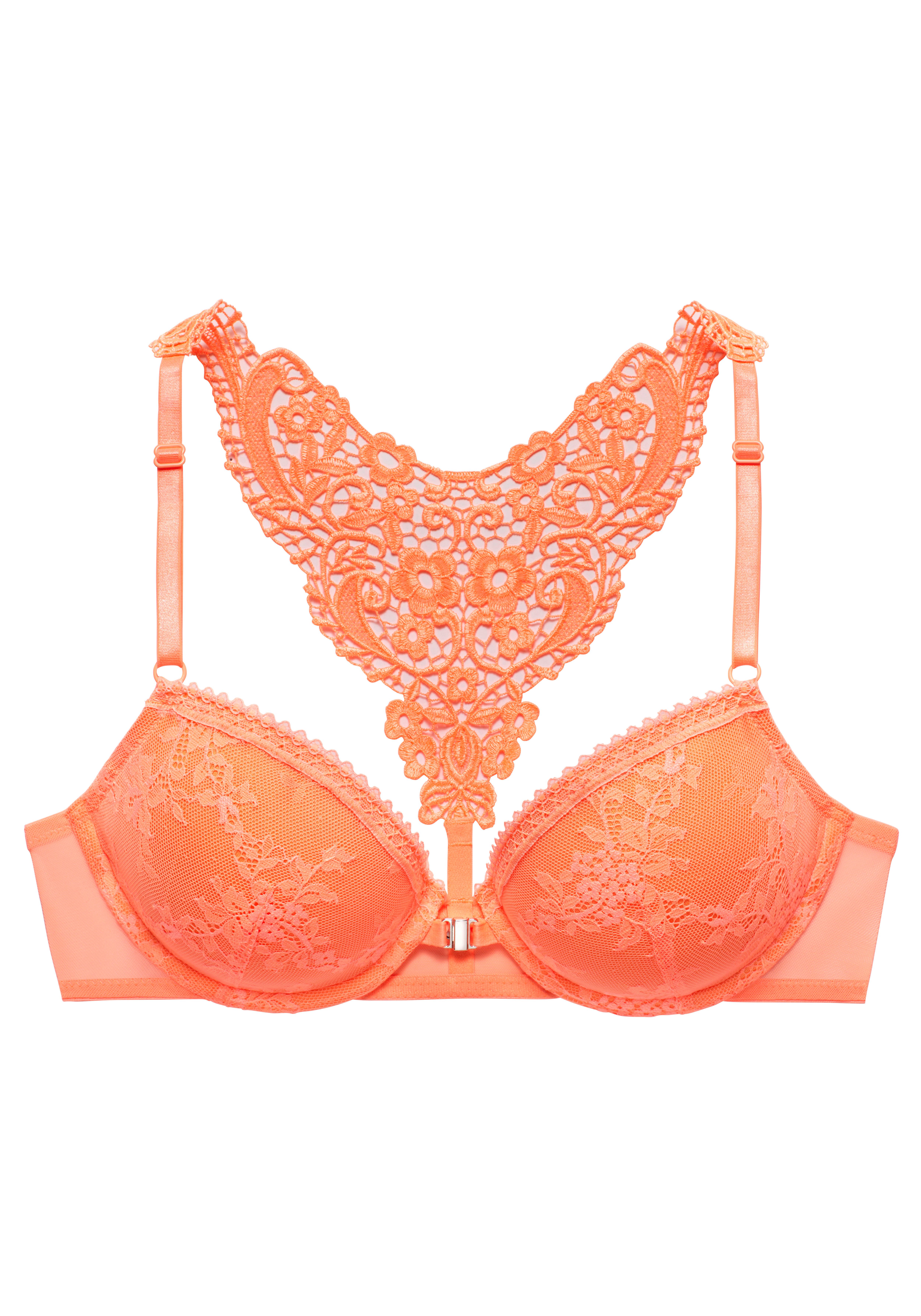 Lascana Push-up-bh met mooi geborduurd motief op de rug, sexy lingerie