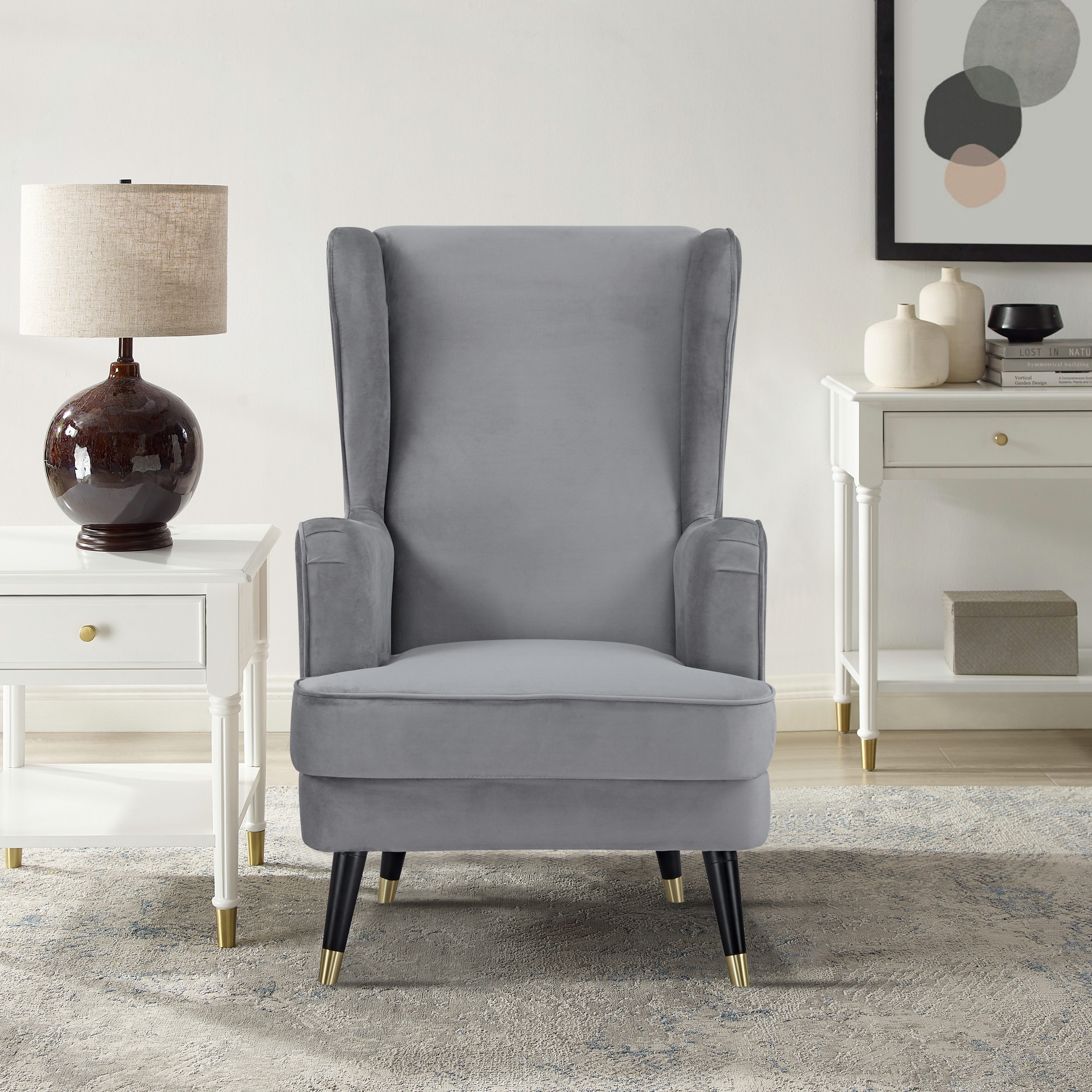 Home affaire Oorfauteuil ZILLER, TV-stoel, vrij in de ruimte te plaatsen, in cord en fluweel