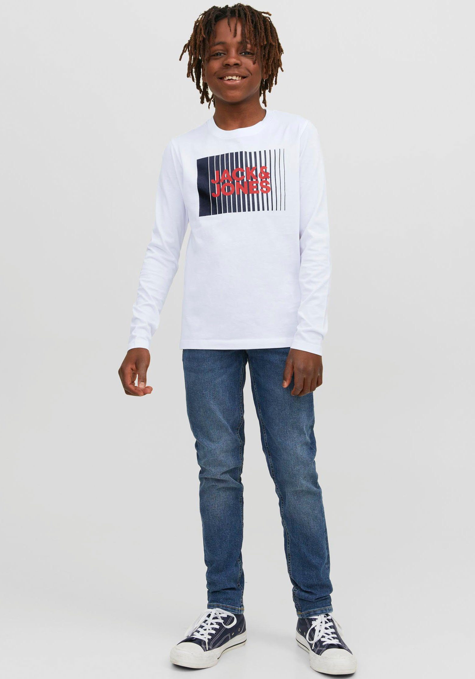 Jack & Jones Junior Shirt met lange mouwen JJECORP LOGO TEE PLAY LS O-NECK NOOS JNR