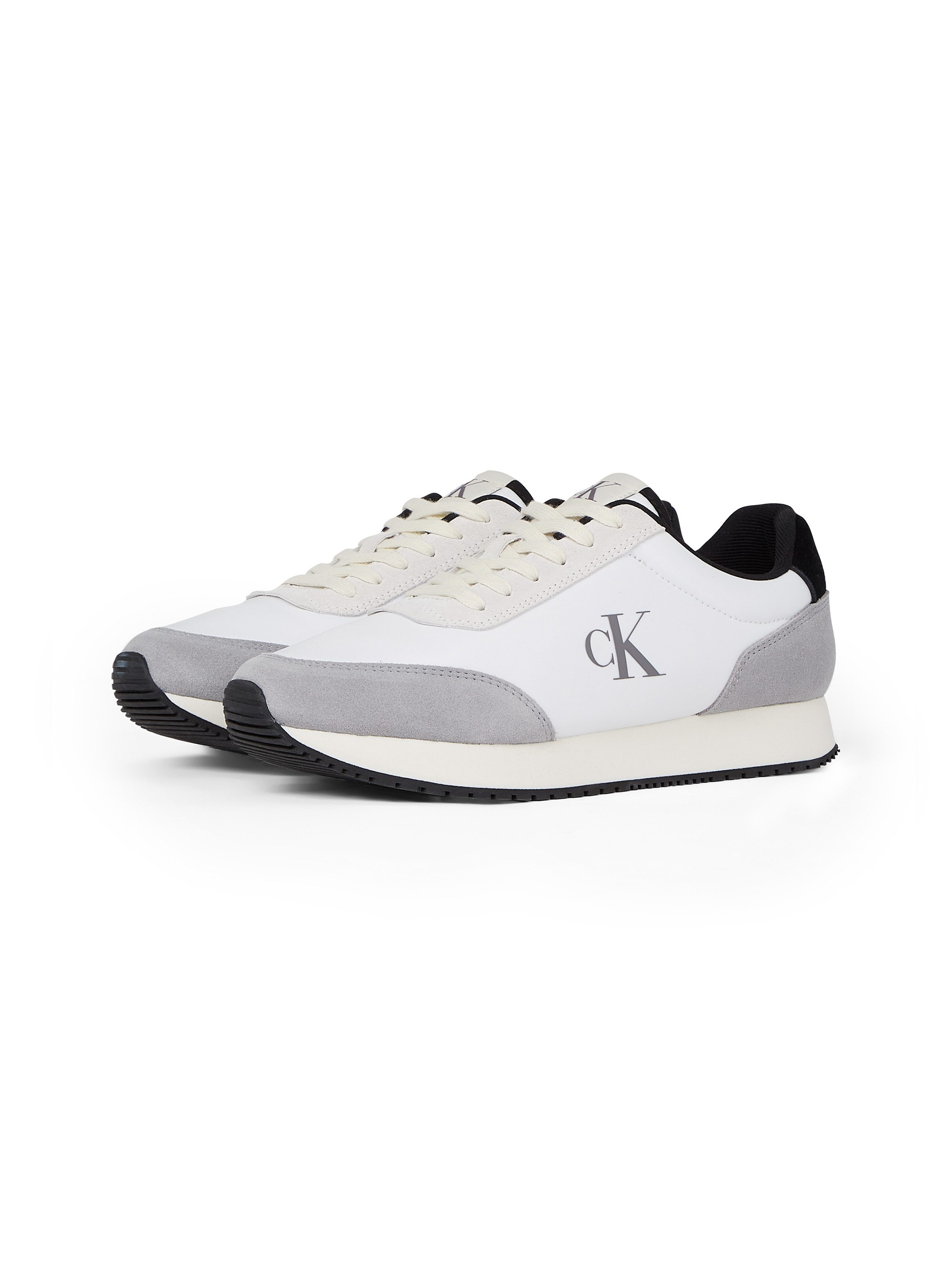 Calvin Klein Plateausneakers RETRO RUNNER ICONIC SNK freizeitschoen, veterschoen, lage schoen met...