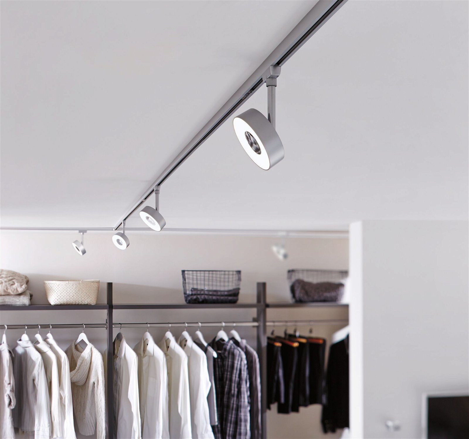 Paulmann Railsysteem-lampen URail rail spot Circle Enkelspot 160lm 5W 4000K 230V Chroom mat (1-delig)