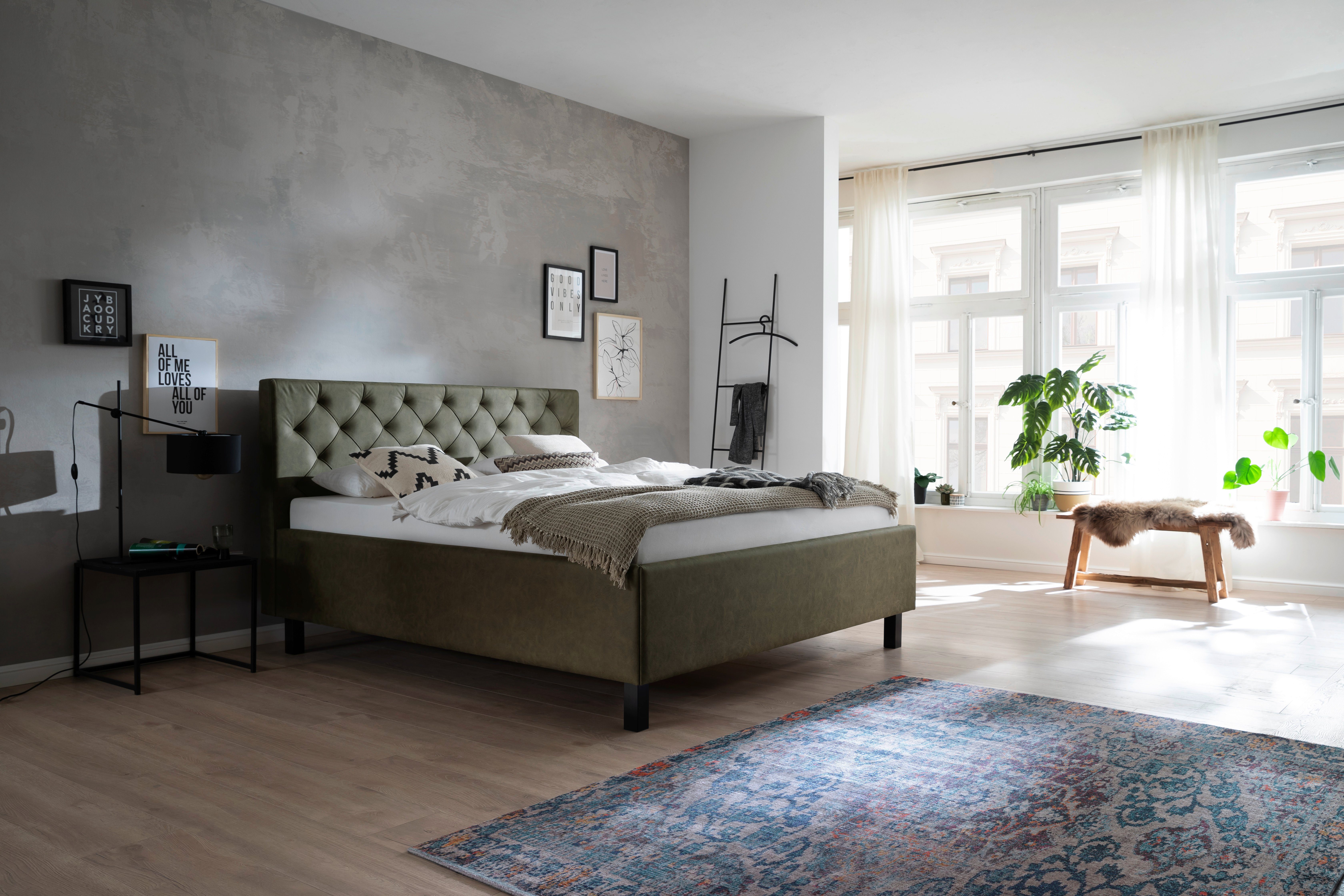 meise.möbel Gestoffeerd bed Sanremo met bedkist