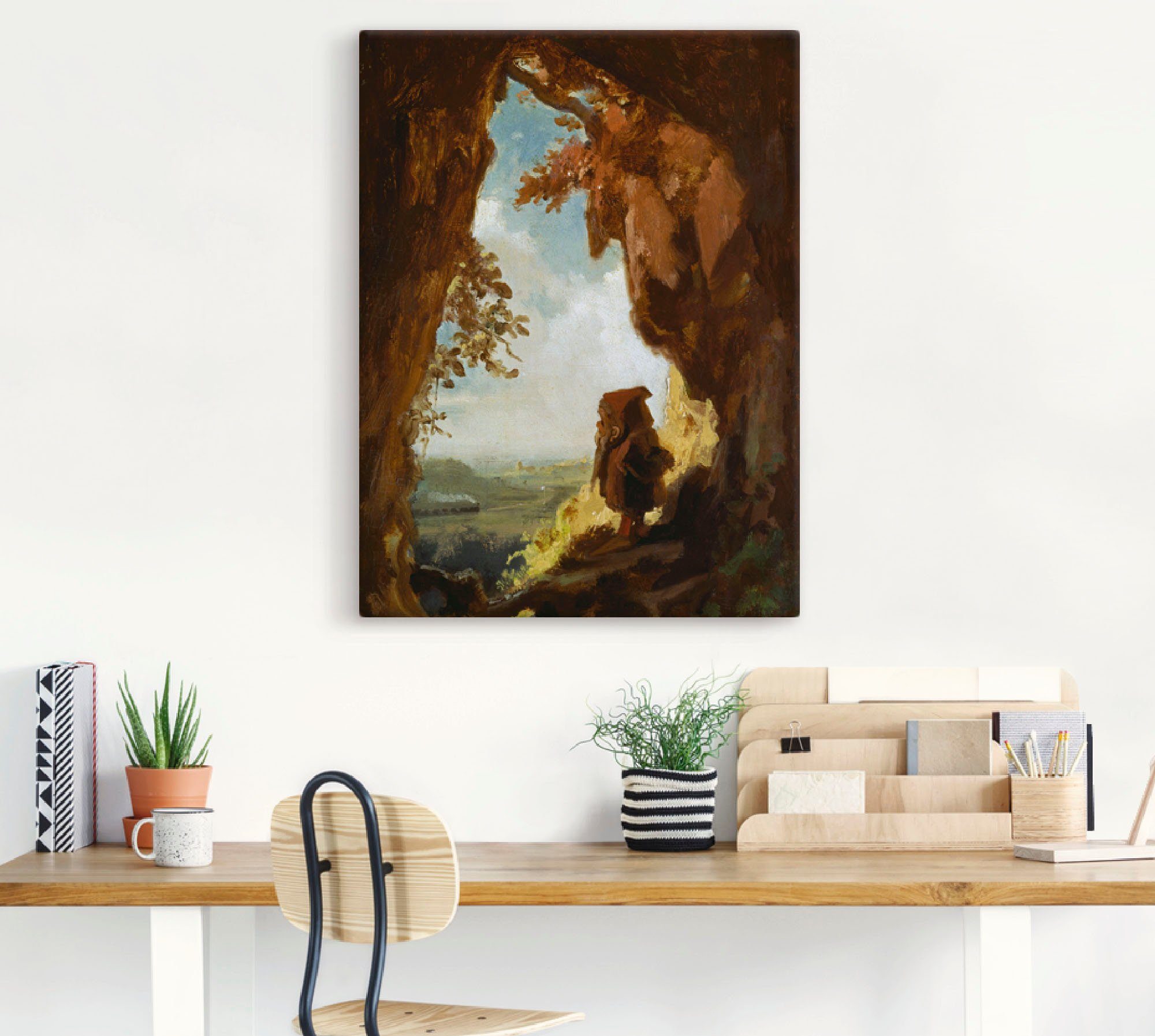 Artland Artprint Kabouter, grot de eerste spoorweg als artprint op linnen, poster in verschillende formaten maten