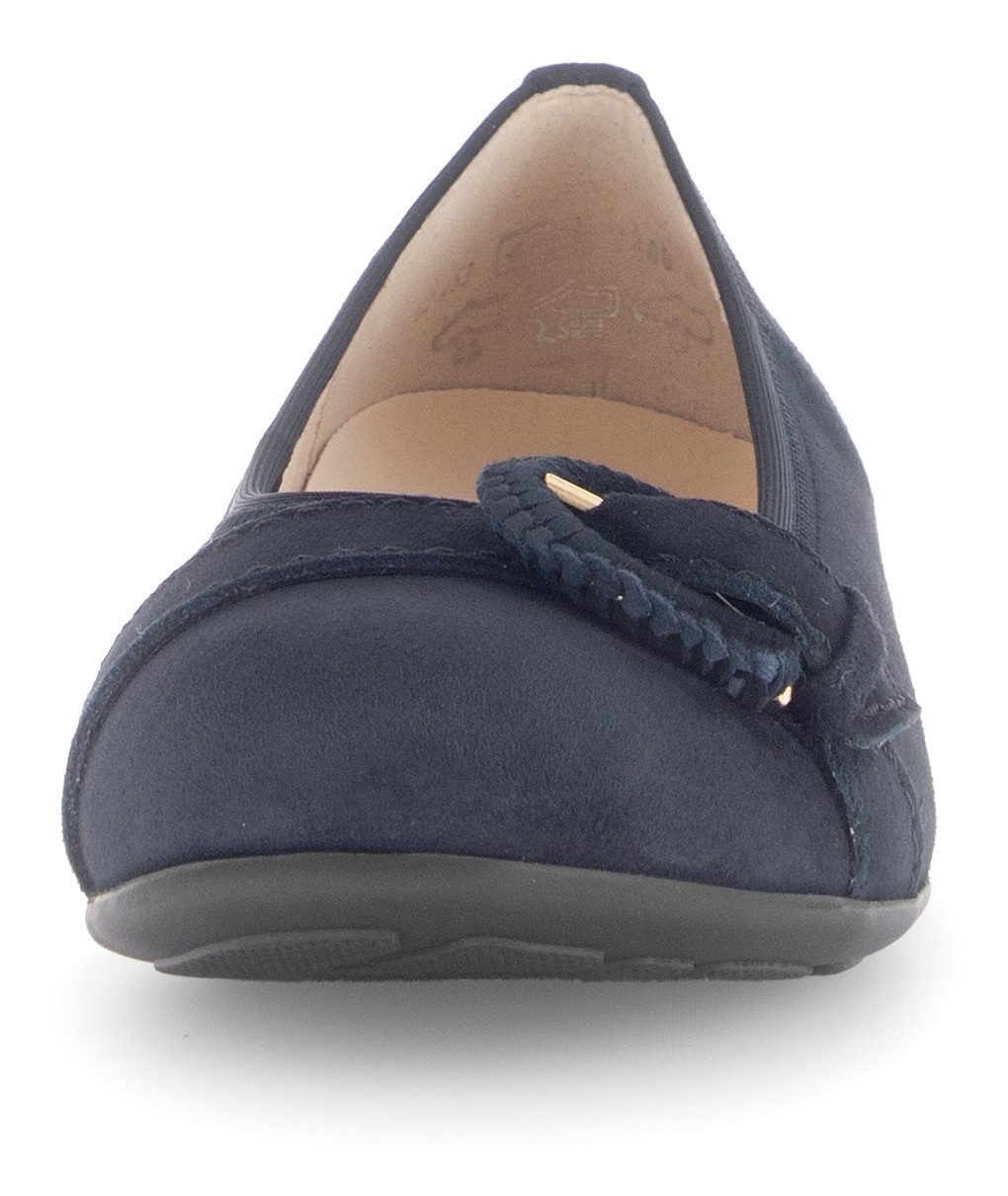 Gabor Ballerina's Florence , blokhak, business schoen, comfort schoen met elastische afwerking, breedte g