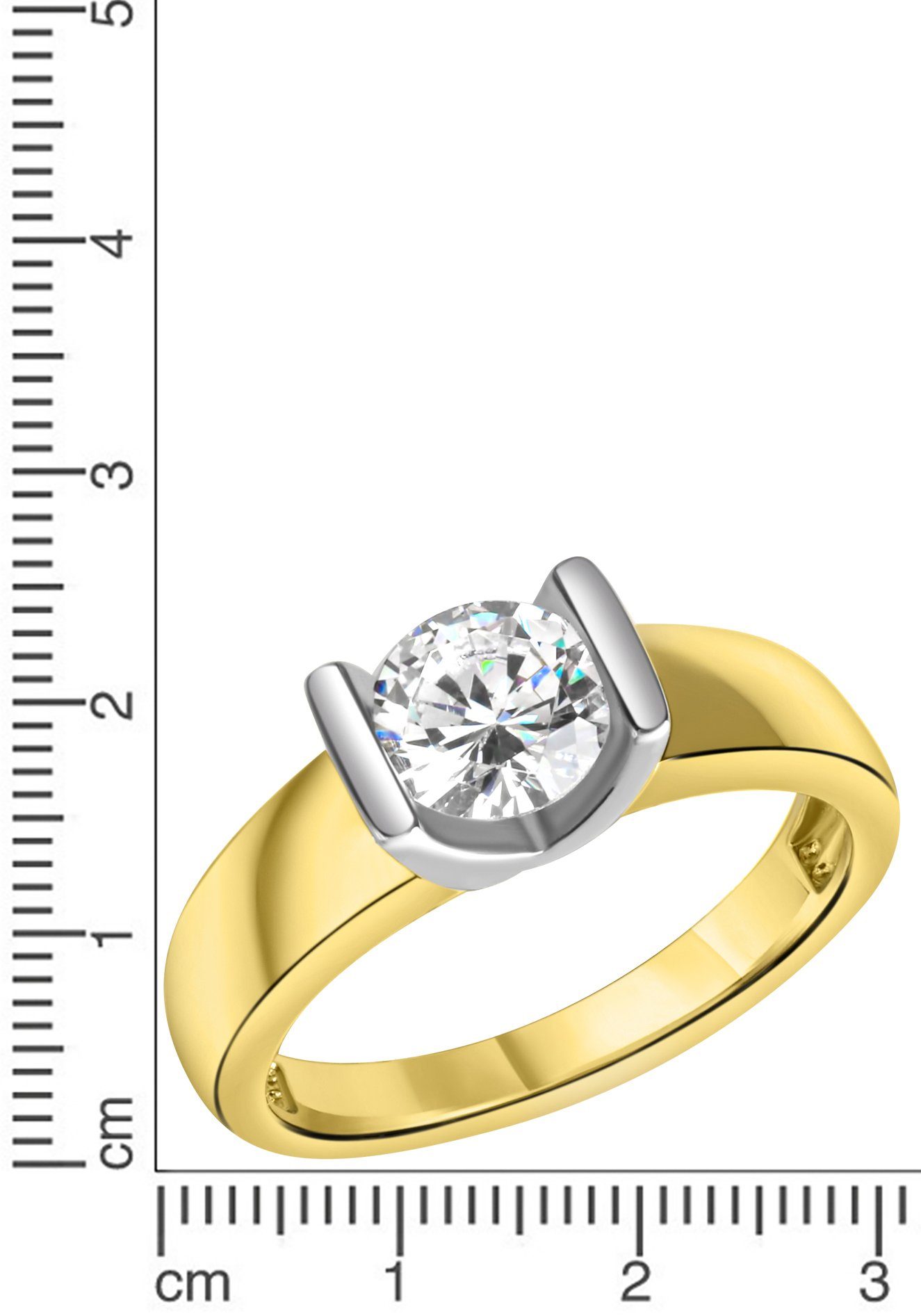 Firetti Ring Sieraad cadeau zilverkleur 925 damesring verlovingsring solitair
