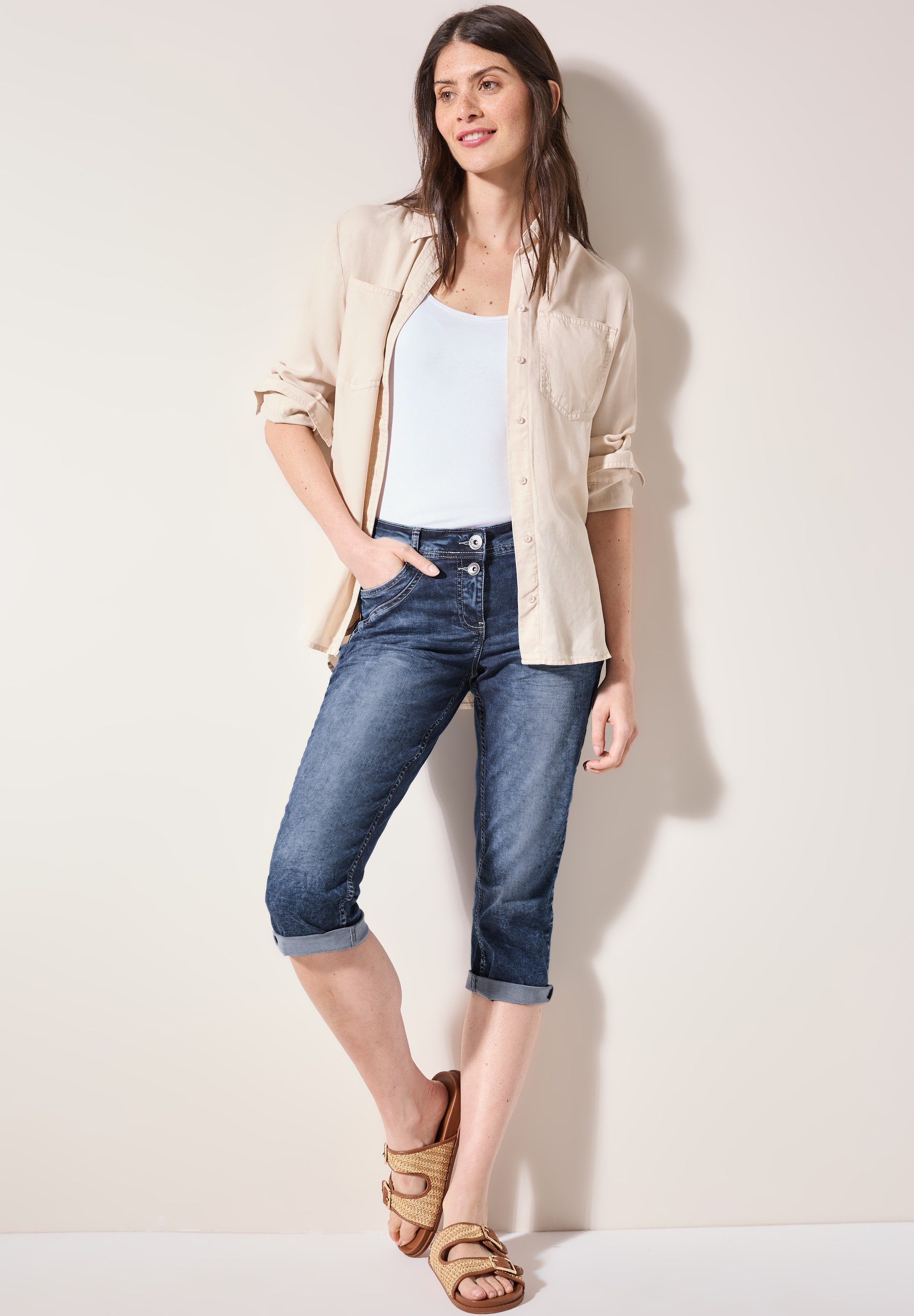 Cecil 3/4 jeans Stijl Scarlett in 5-pocketsstijl