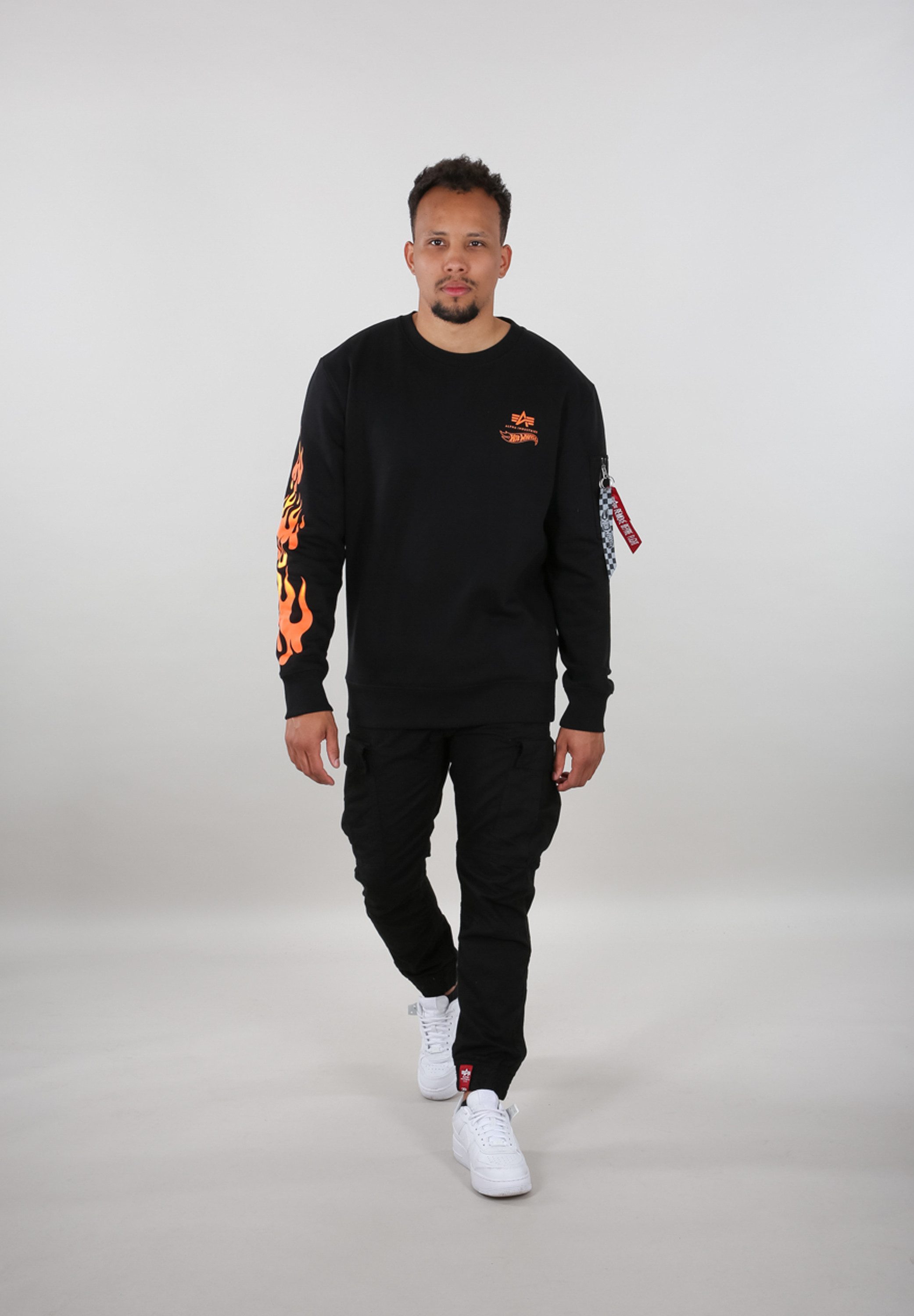Alpha Industries Sweater Men Sweatshirts Flame Sweater