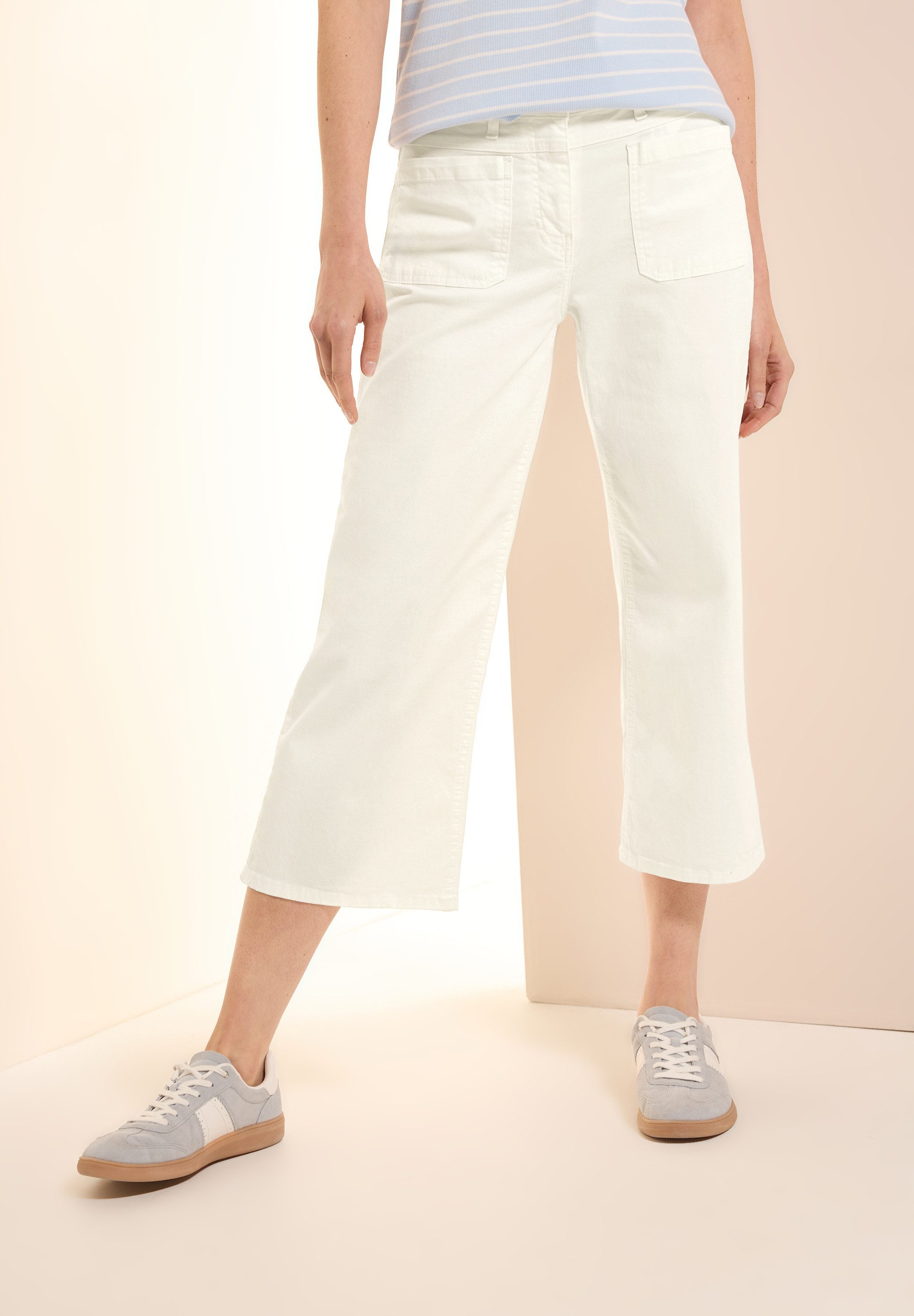 Cecil Wijde jeans Style Neele dames wide leg jeans maat 29 wit