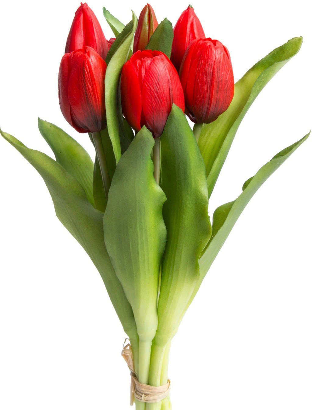 Botanic-Haus Kunstbloem Willa Bos tulpen in 7-delige set (set, 7 stuks)