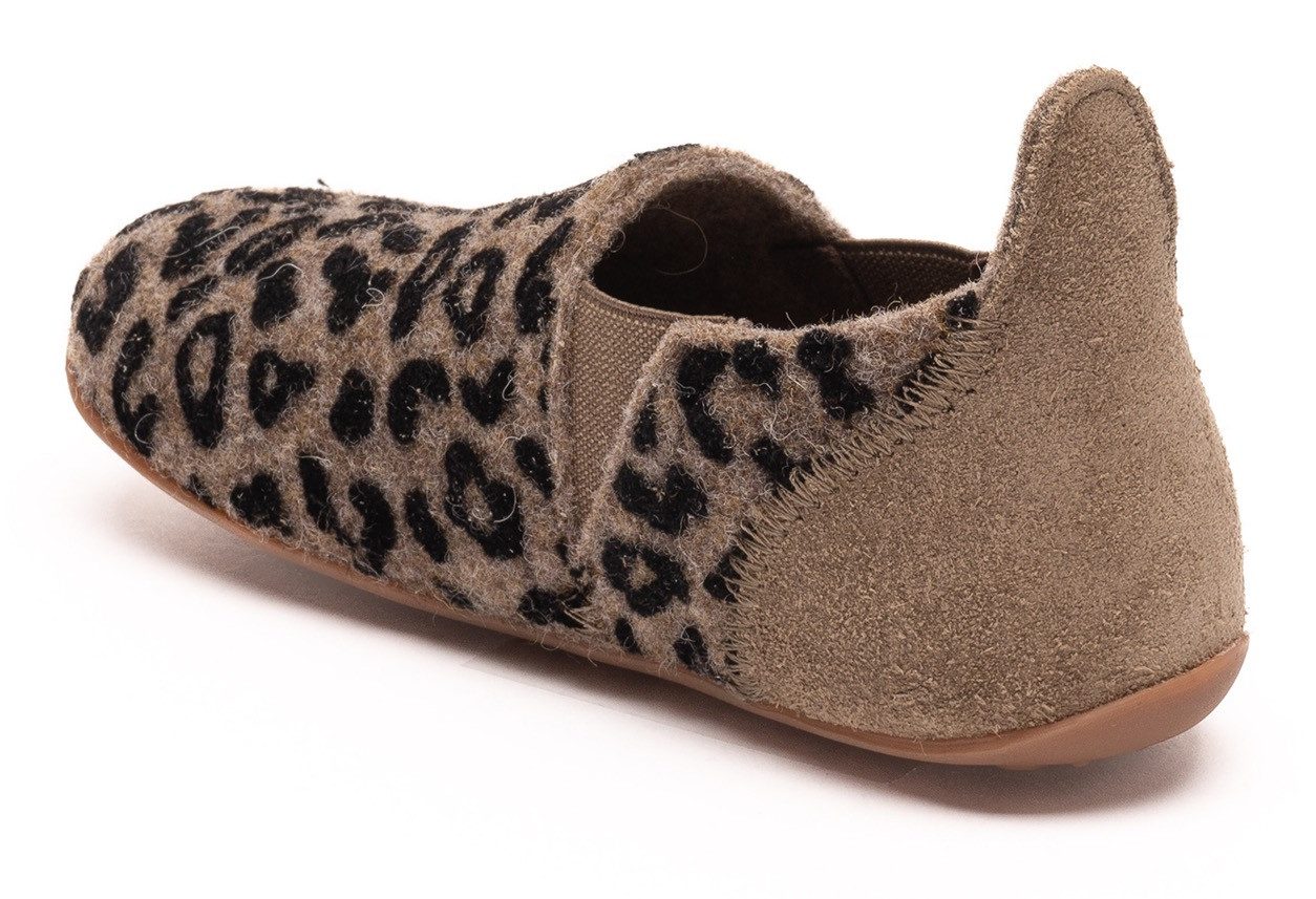Bisgaard Pantoffels Sailor wool Peuterschoen met lamswol, maatsjabloon om te downloaden